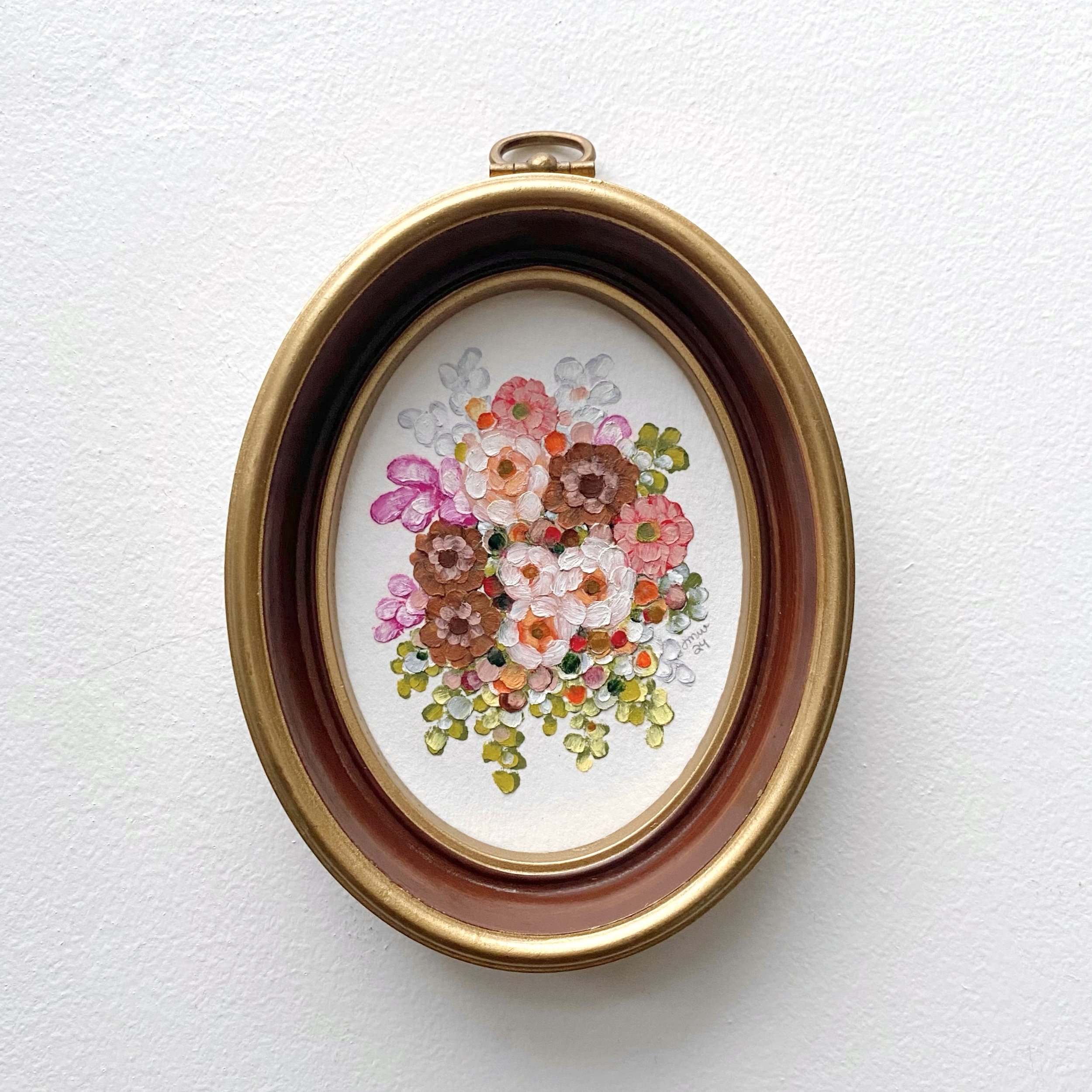 Painted Pressed Flowers iv