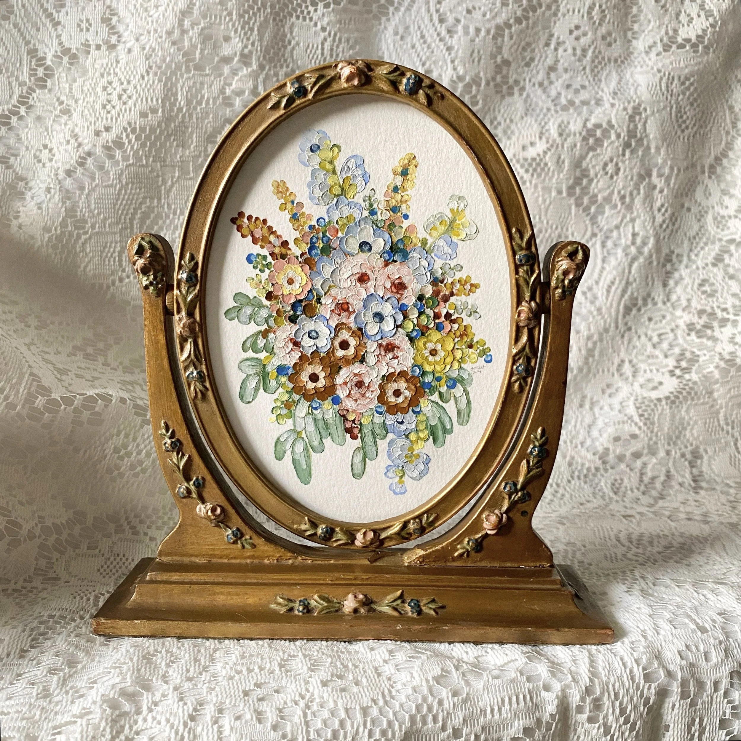 Painted Pressed Flowers v