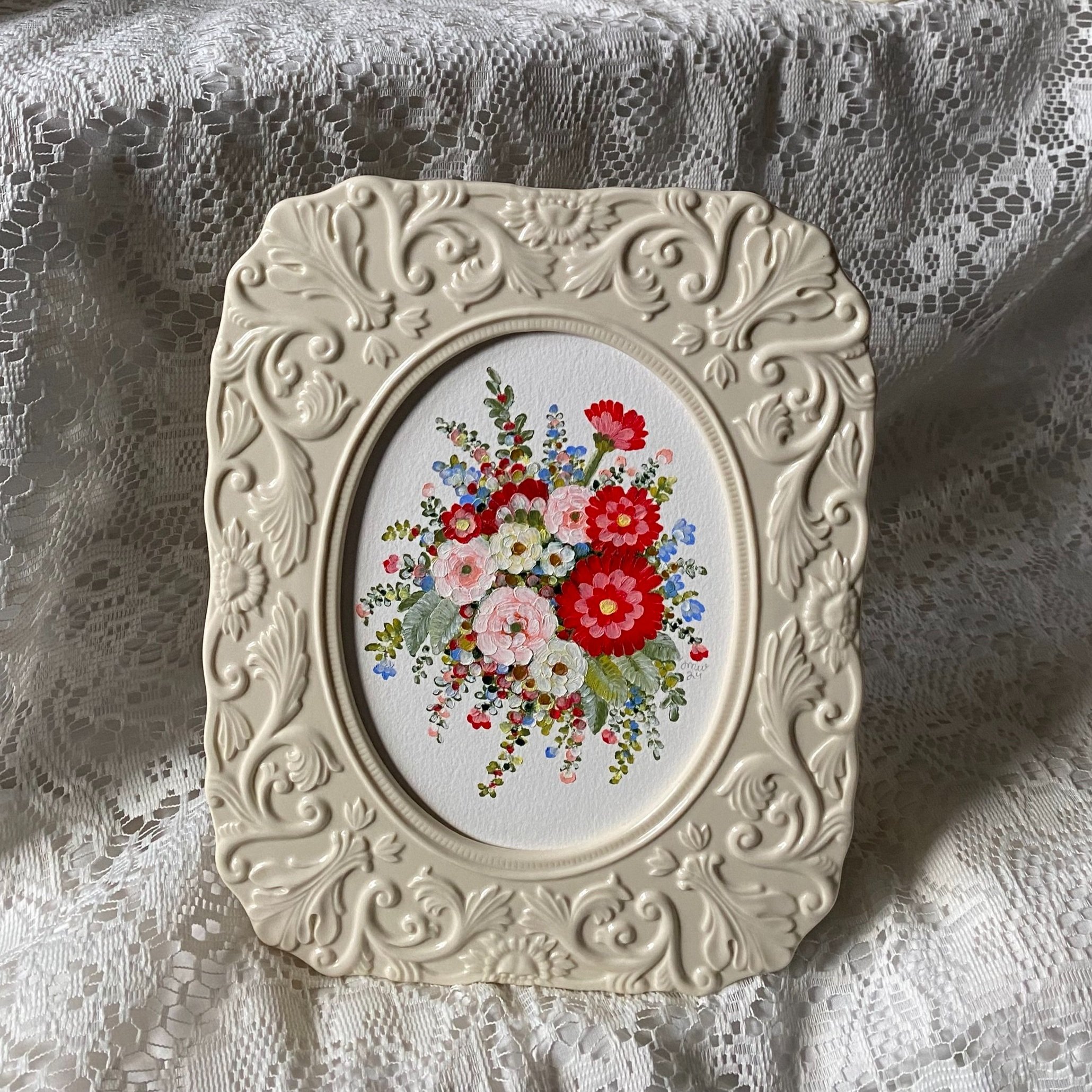 Painted Pressed Flowers x