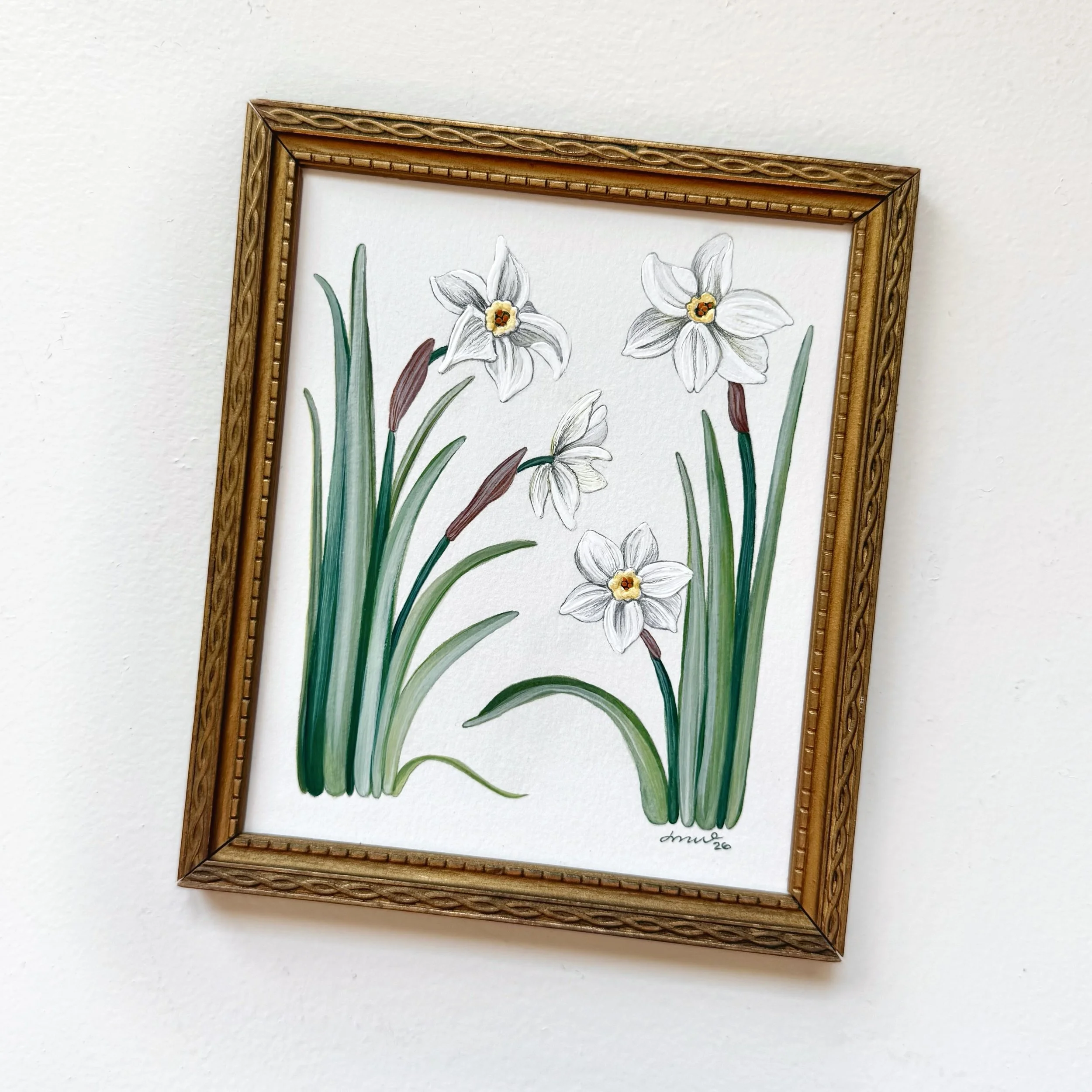 December: Narcissus (+ 2027 Calendar)