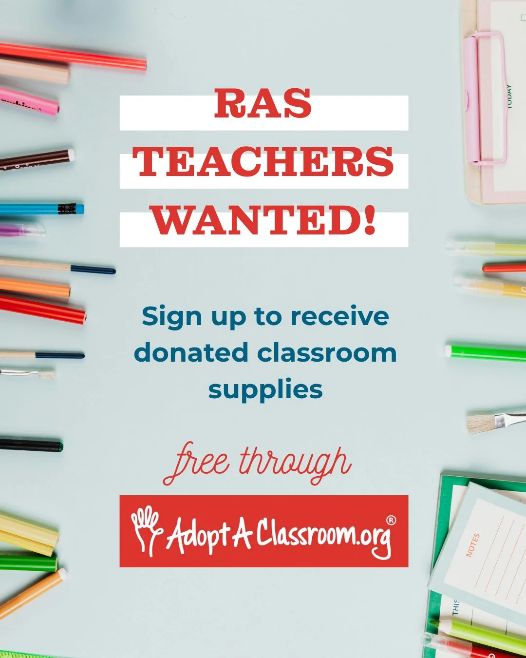 ⁉️Did you know AdoptAClassroom.org national headquarters is in Minneapolis? ⁠
⁠
🧐Did you know there are hardly any RAS teachers signed up to receive donated school supplies through this non-profit? ⁠
⁠
⁉️Did you know Lakeview Elementary's own P.E. t