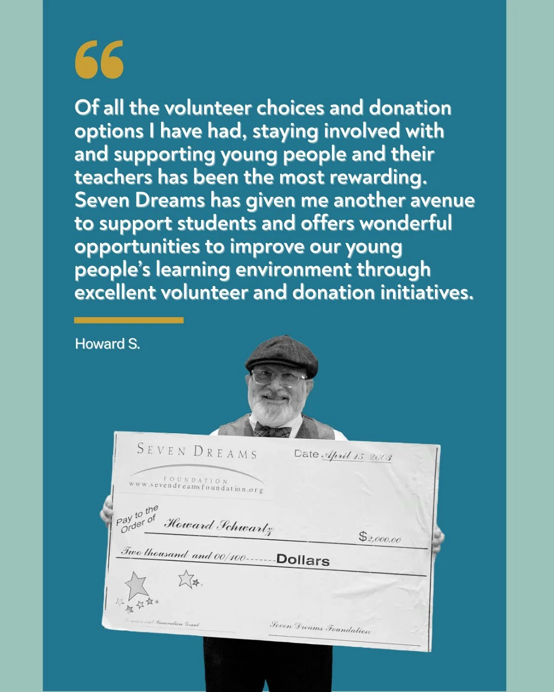 We know there are many ways to support students in Robbinsdale Area Schools, whether that's through parent organizations, classroom help, chaperoning field trips, or simple words of encouragement, and each one has a meaningful impact. ⁠
⁠
Seven Dream