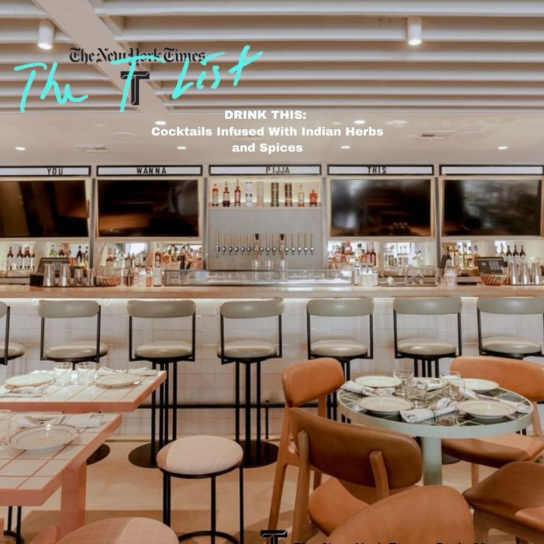 👏🏽👏🏽 @pijjapalace for a fab spotlight in @tmagazine for their creative use of spices in cocktails. The Paper Plane (my pandemic fav) uses tamarind for a tart twist - making a delish cocktail even more dangerously easy to sip 🍹✈️