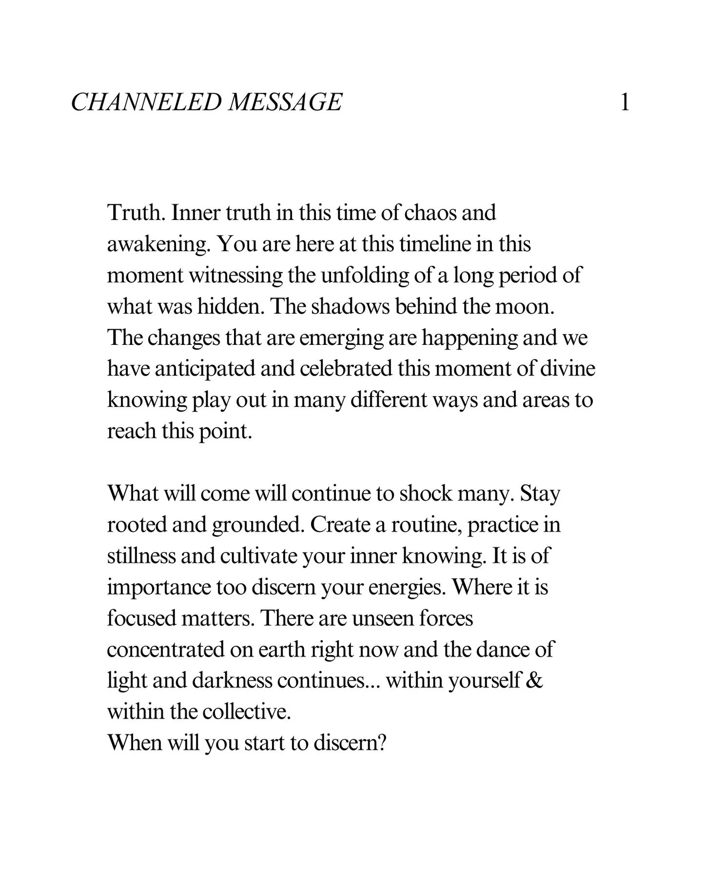 I took a 1 year intensive course called expansion of consciousness with The Tranquility Academy, practicing and training in various psychic modalities, working with all Clairs, chakras, cleansing energies, evidential mediumship, medical intuition, re