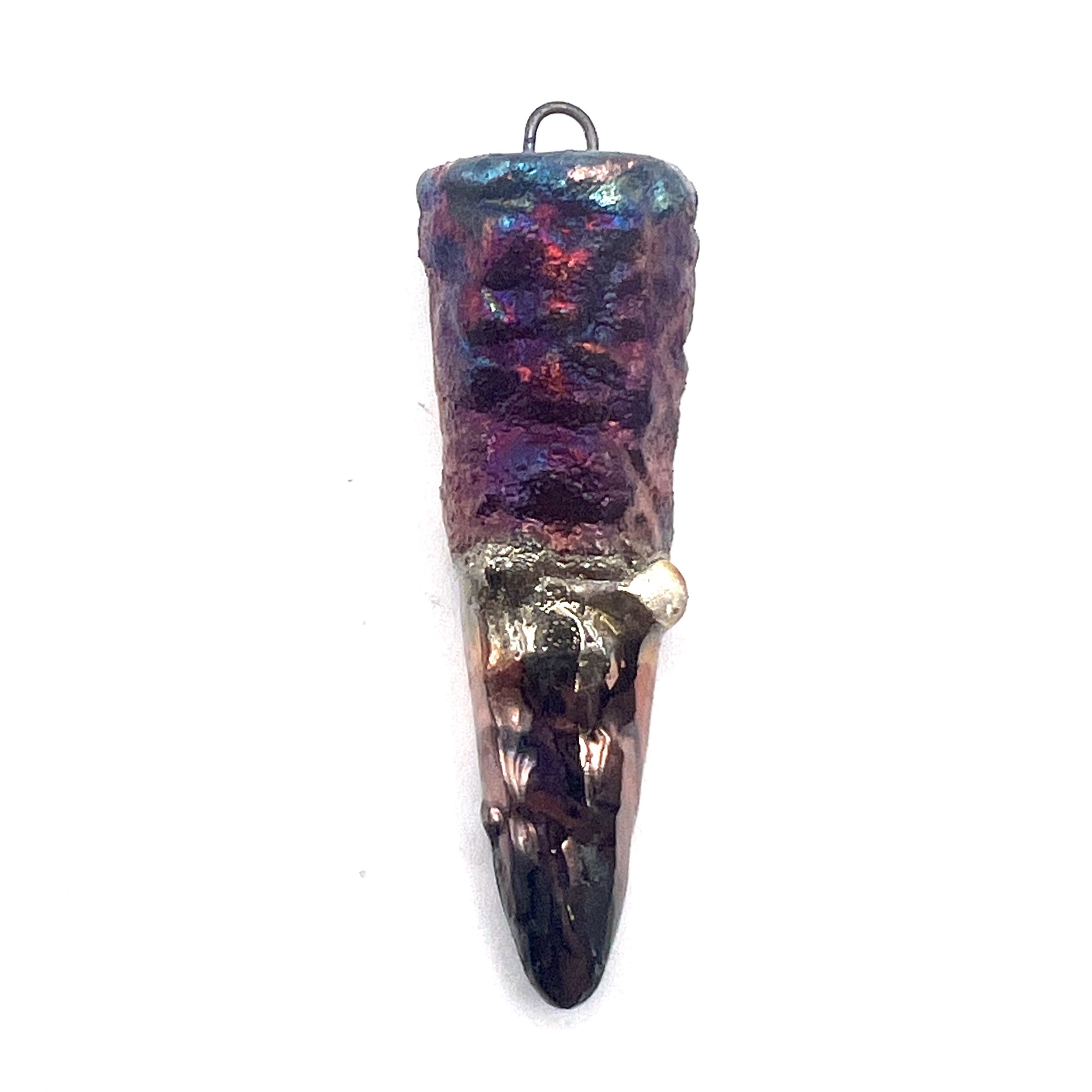 Raku Spike Pendant Ceramic Pottery Jewelry Supply Handmade by MAKUstudio MAKU raku