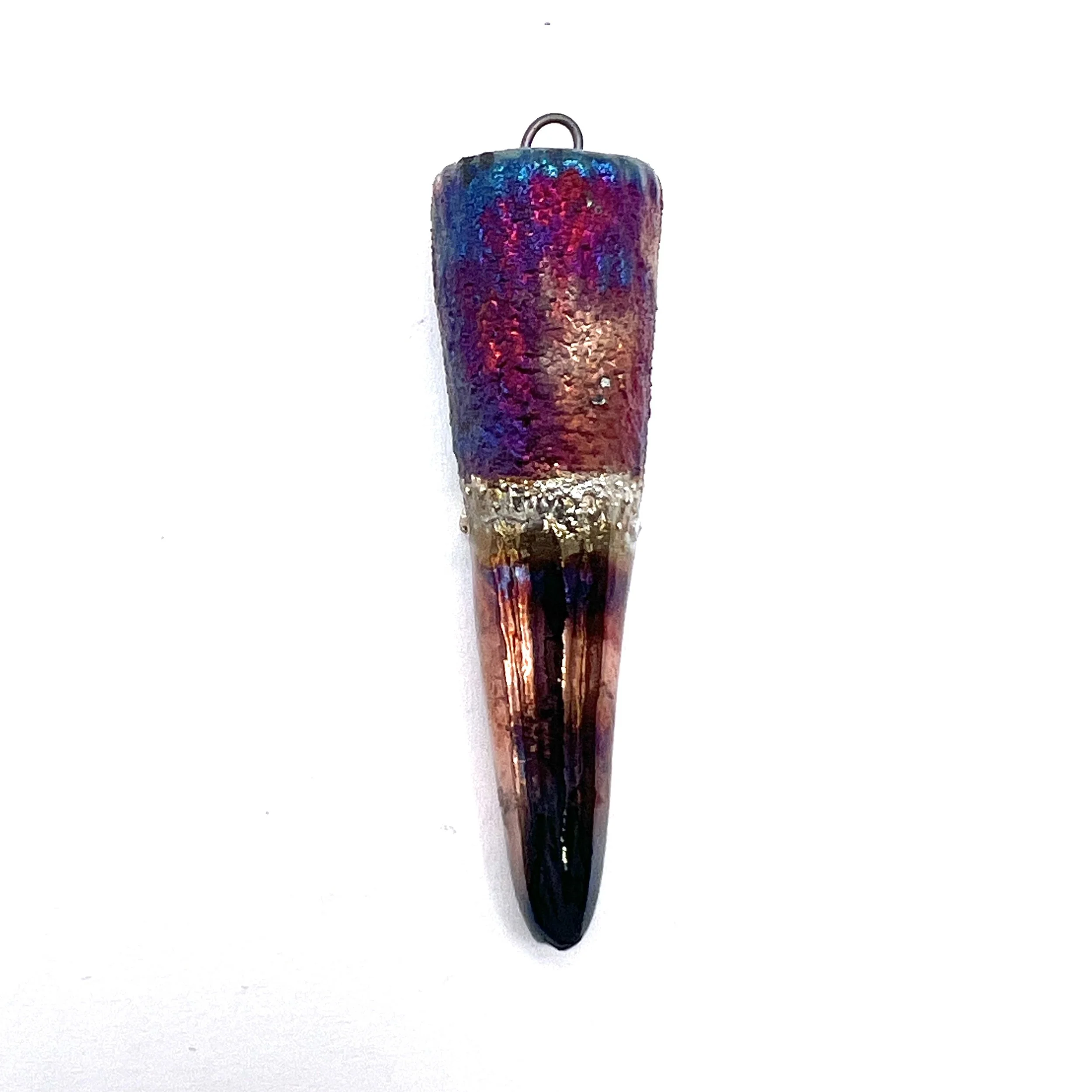 Raku Spike Pendant Ceramic Pottery Jewelry Supply Handmade by MAKUstudio MAKU raku