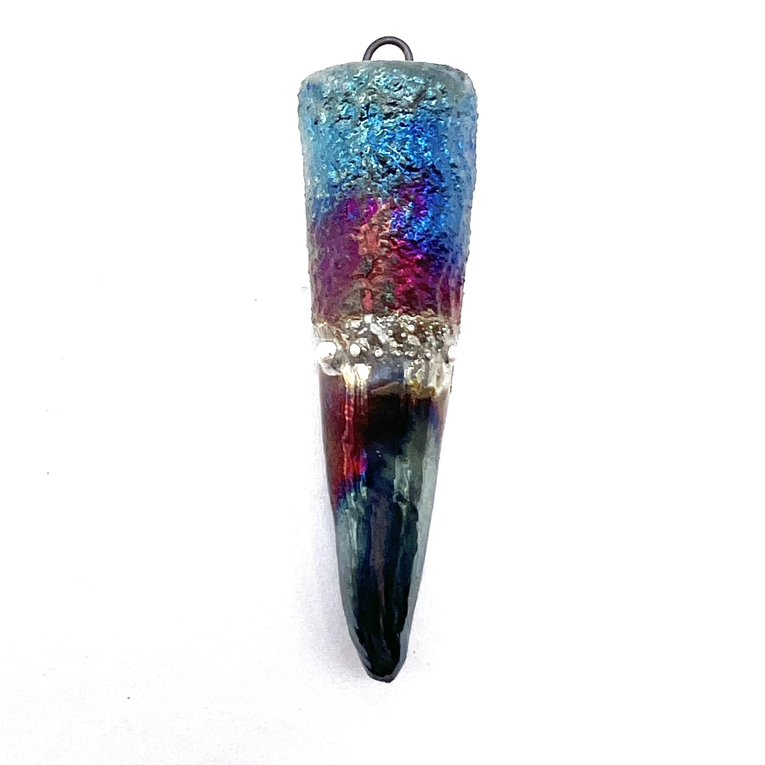 Raku Spike Pendant Ceramic Pottery Jewelry Supply Handmade by MAKUstudio MAKU raku