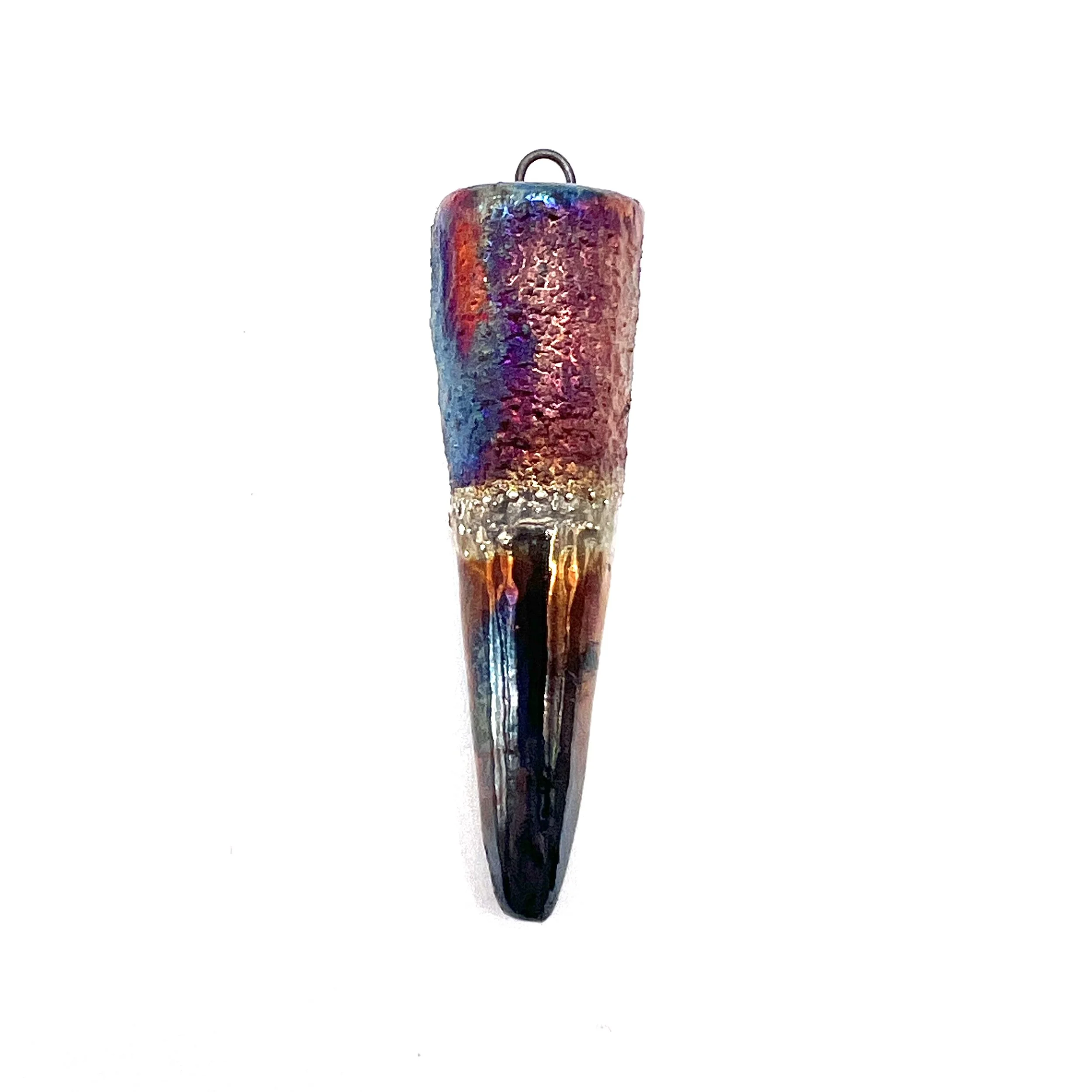 Raku Spike Pendant Ceramic Pottery Jewelry Supply Handmade by MAKUstudio MAKU raku