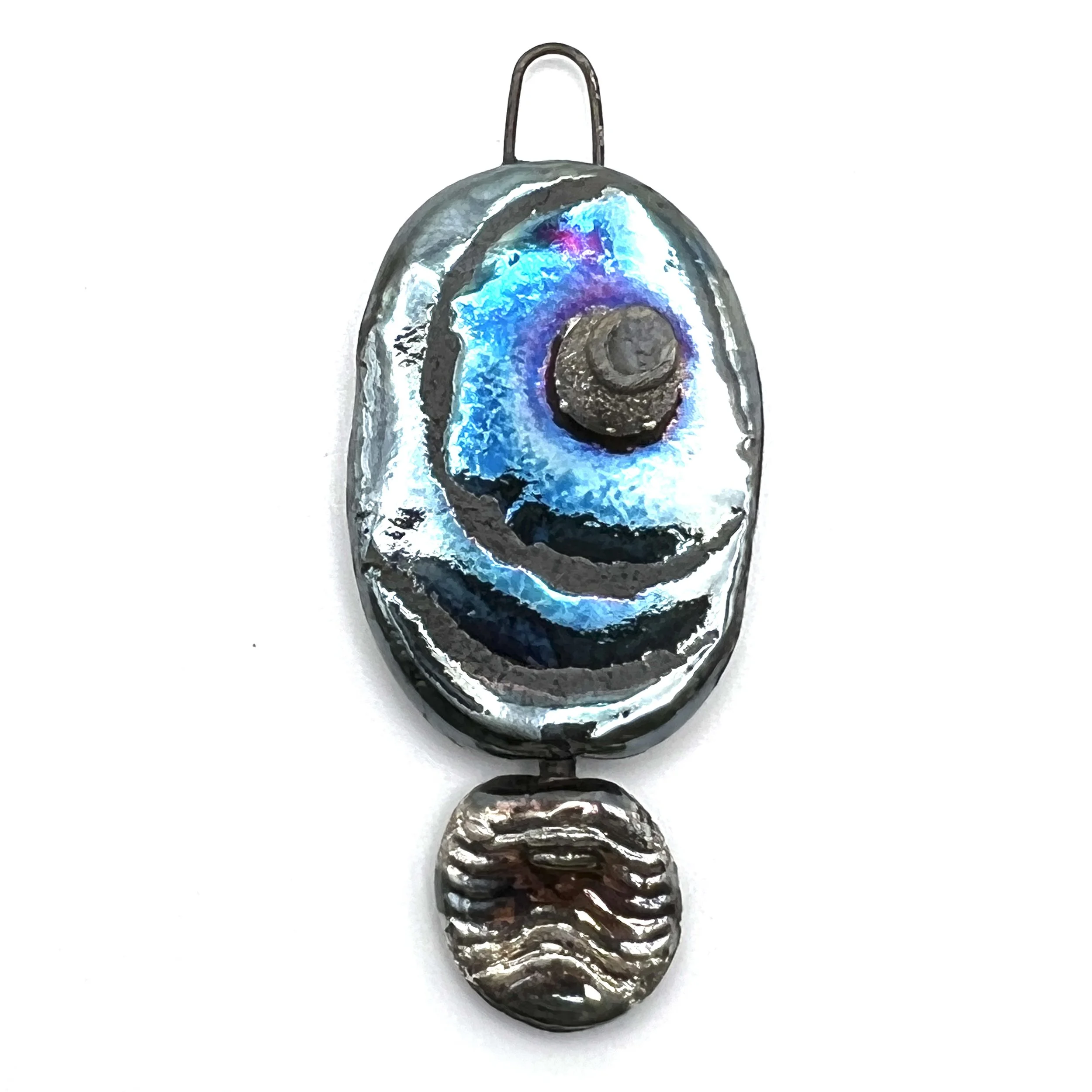 Raku Pendant Jewelry Supply Handmade by MAKUstudio