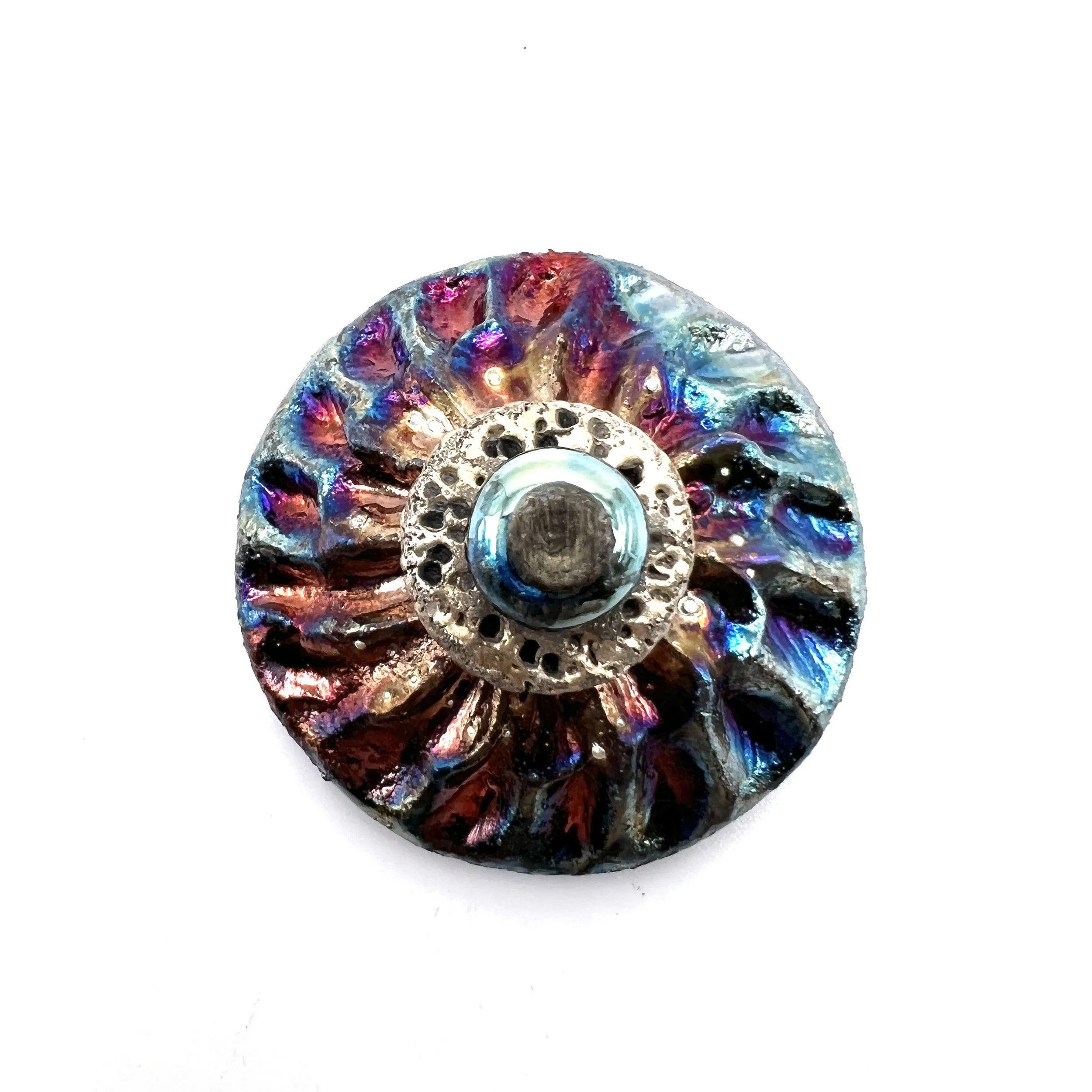 Raku Cabochon Jewelry Supply Handmade by MAKUstudio