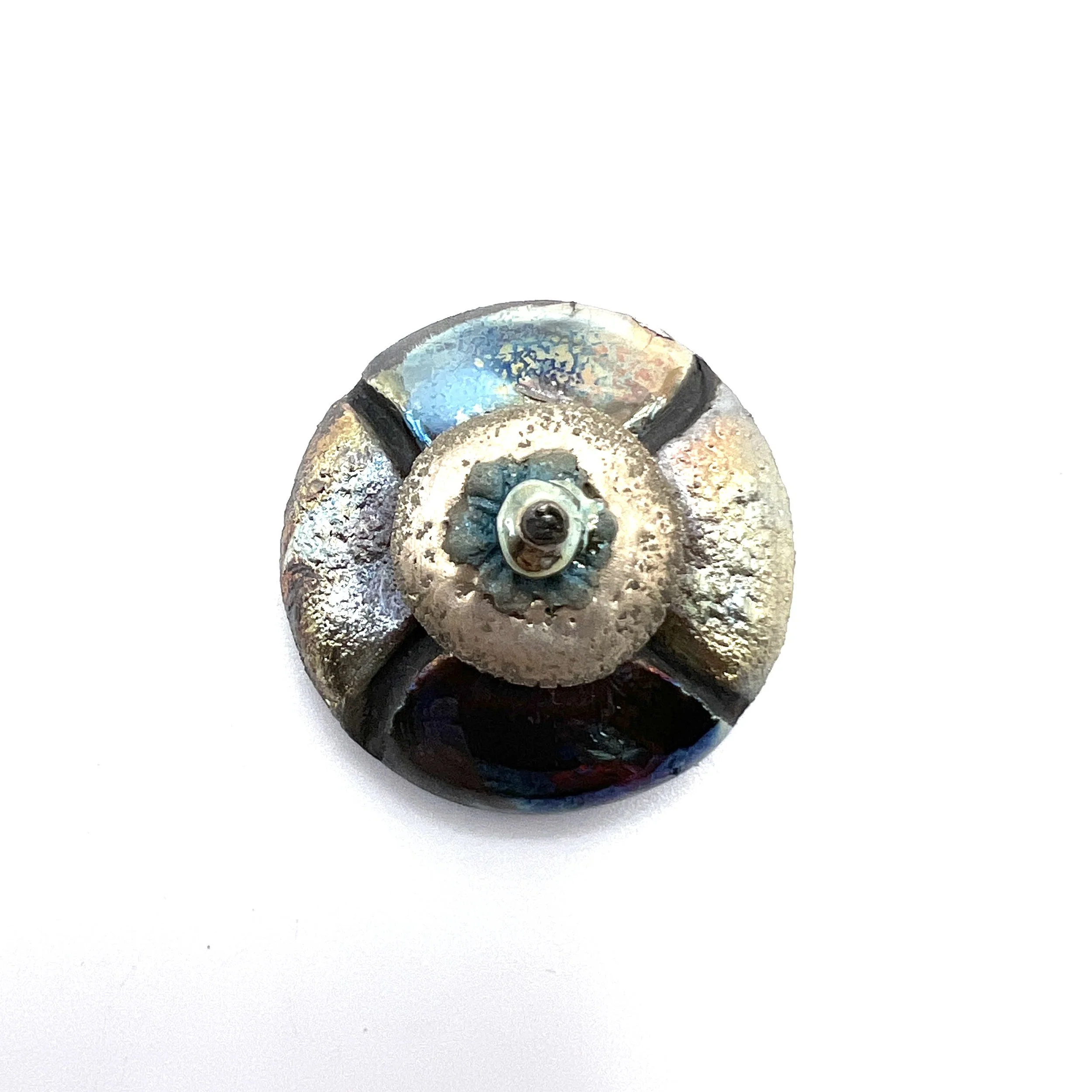 Raku Cabochon Jewelry Supply Handmade by MAKUstudio