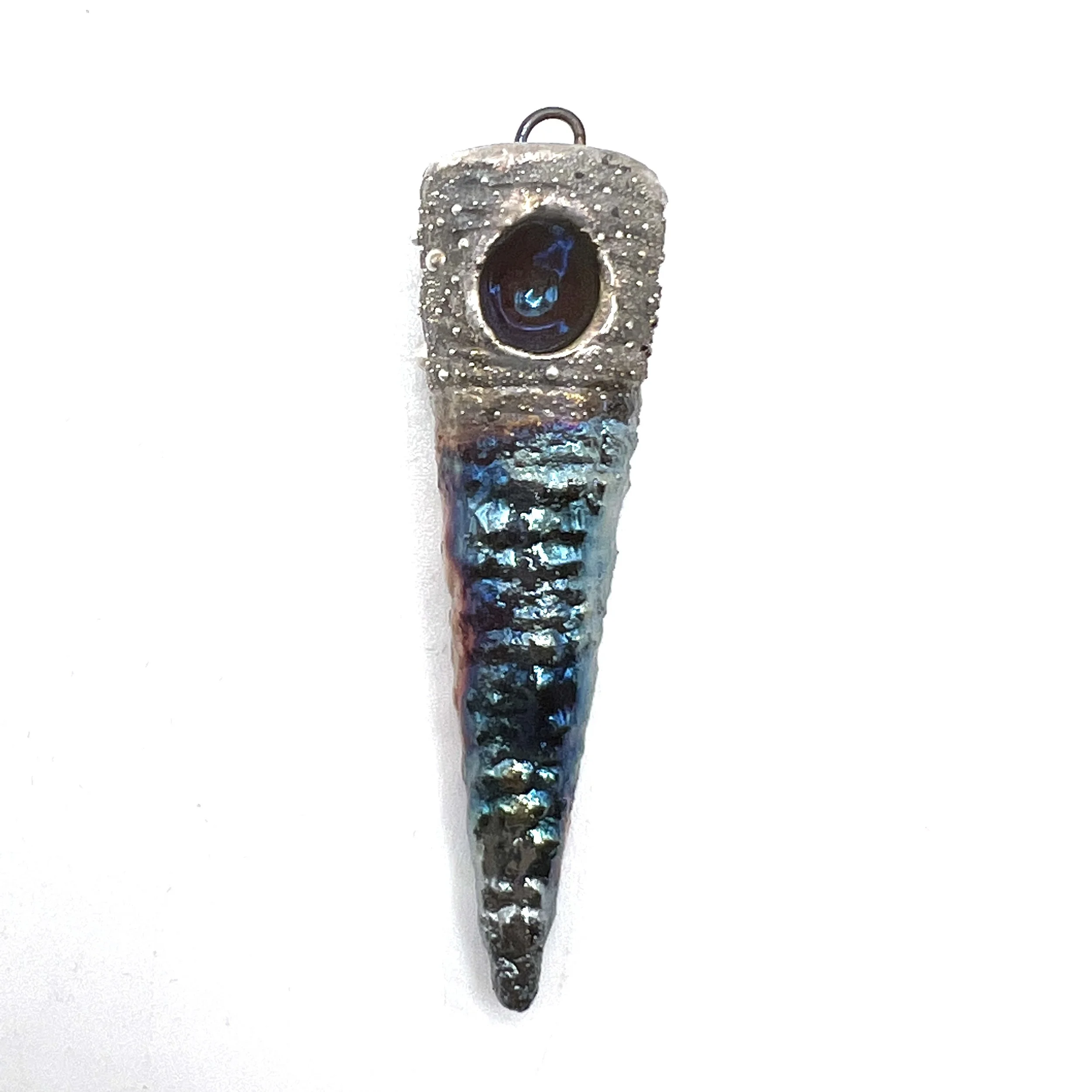 Raku Spike Pendant Ceramic Jewelry Supply Handmade by MAKUstudio
