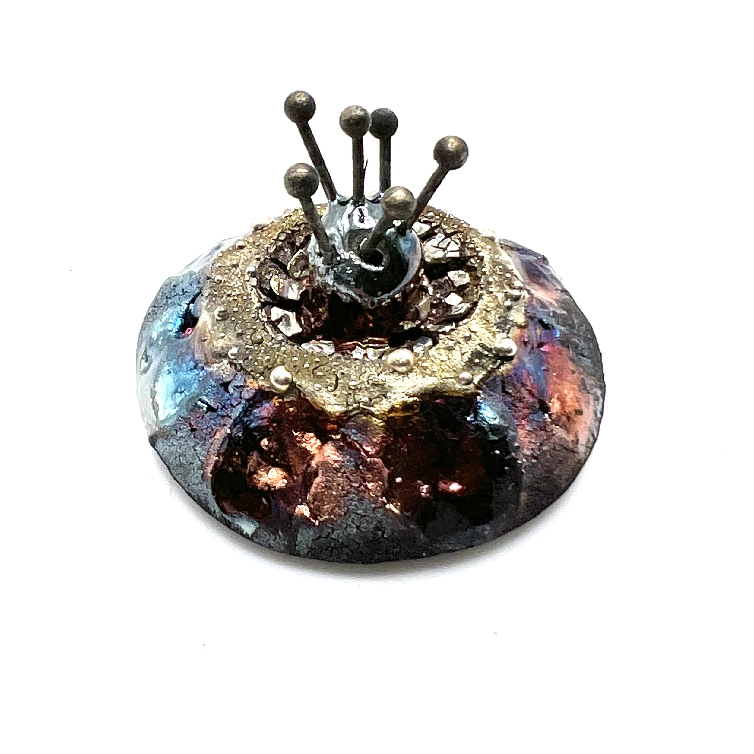 Raku Cabochon Jewelry Supply Handmade by MAKUstudio