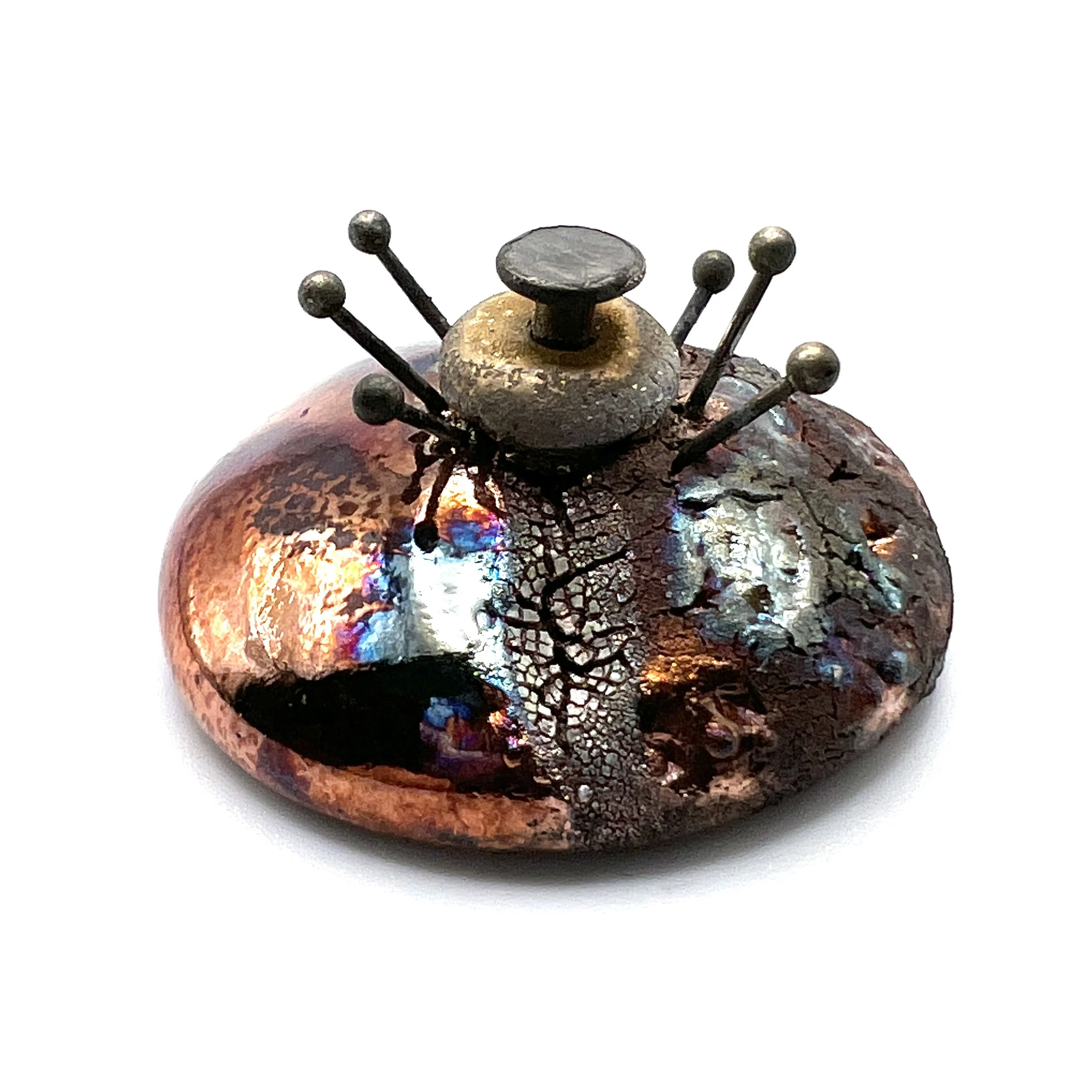Raku Cabochon Jewelry Supply Handmade by MAKUstudio