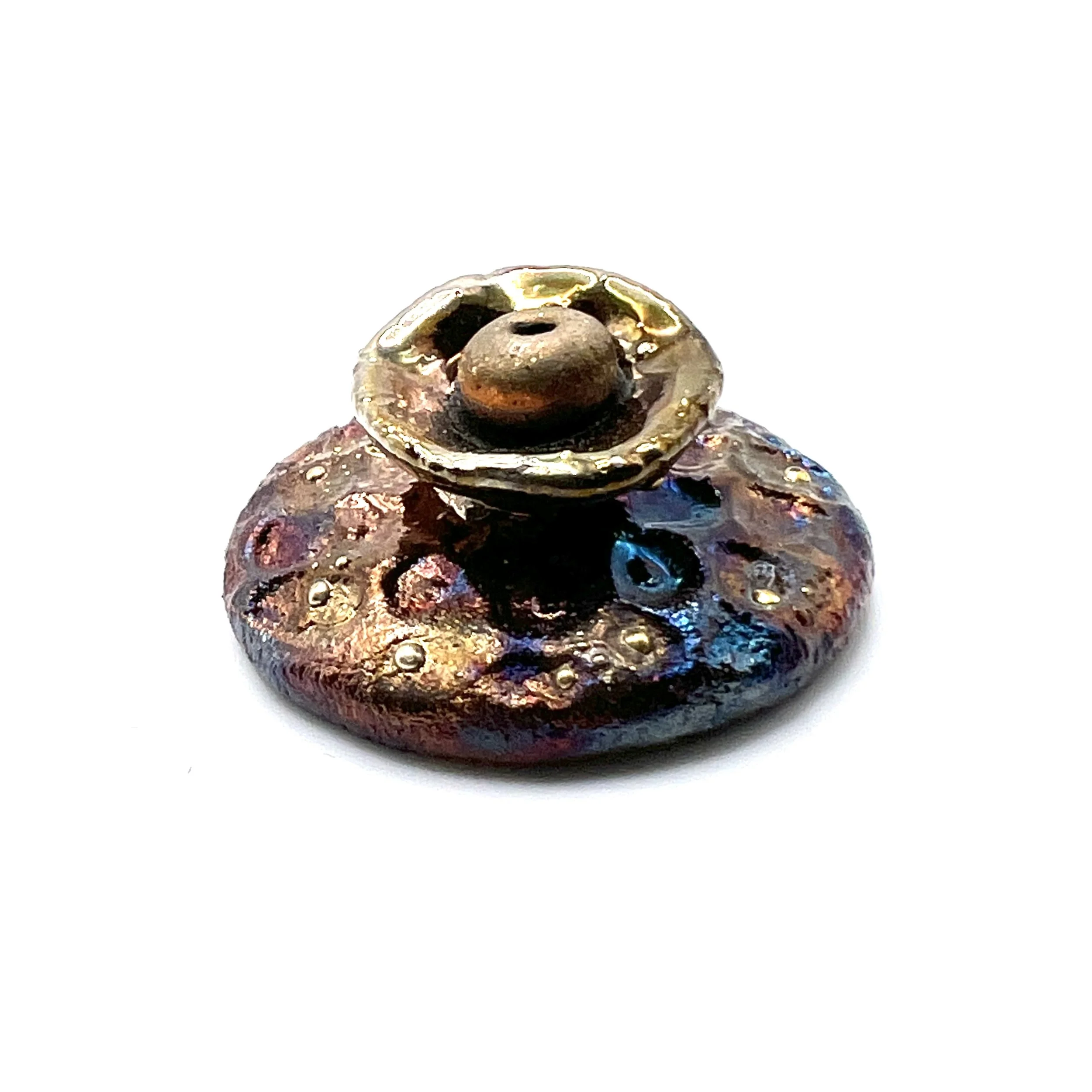 Raku Cabochon Jewelry Supply Handmade by MAKUstudio