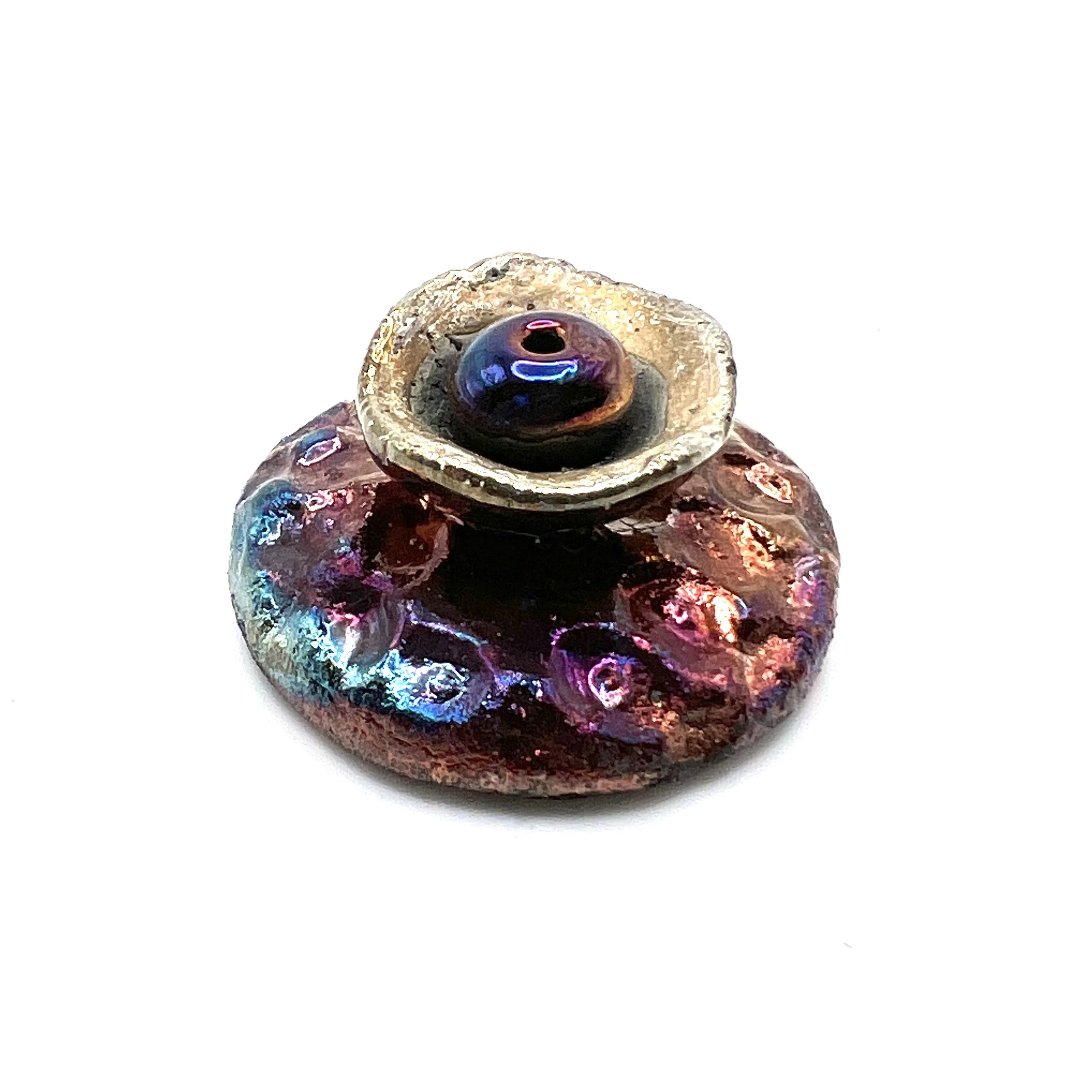 Raku Cabochon Jewelry Supply Handmade by MAKUstudio