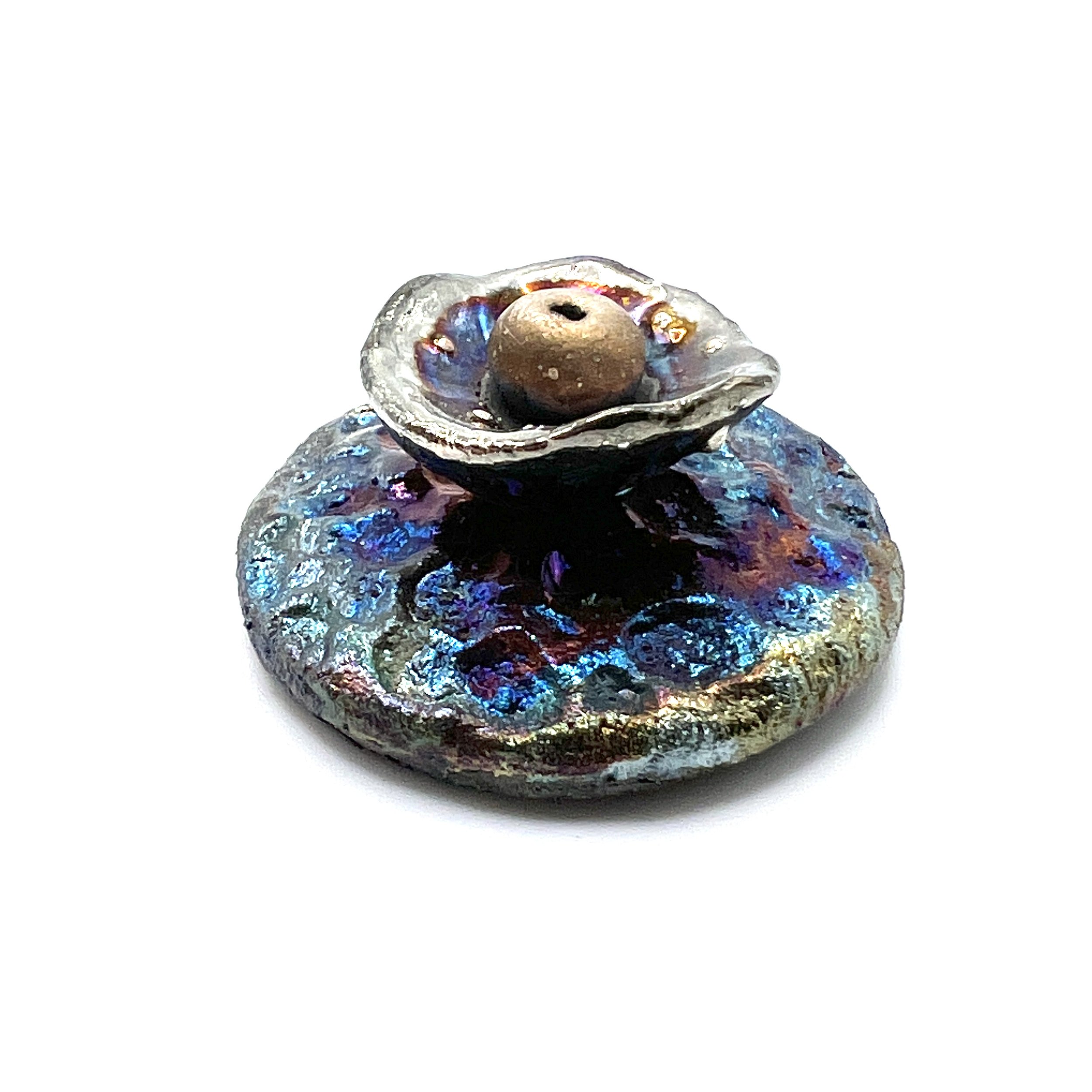 Raku Cabochon Jewelry Supply Handmade by MAKUstudio