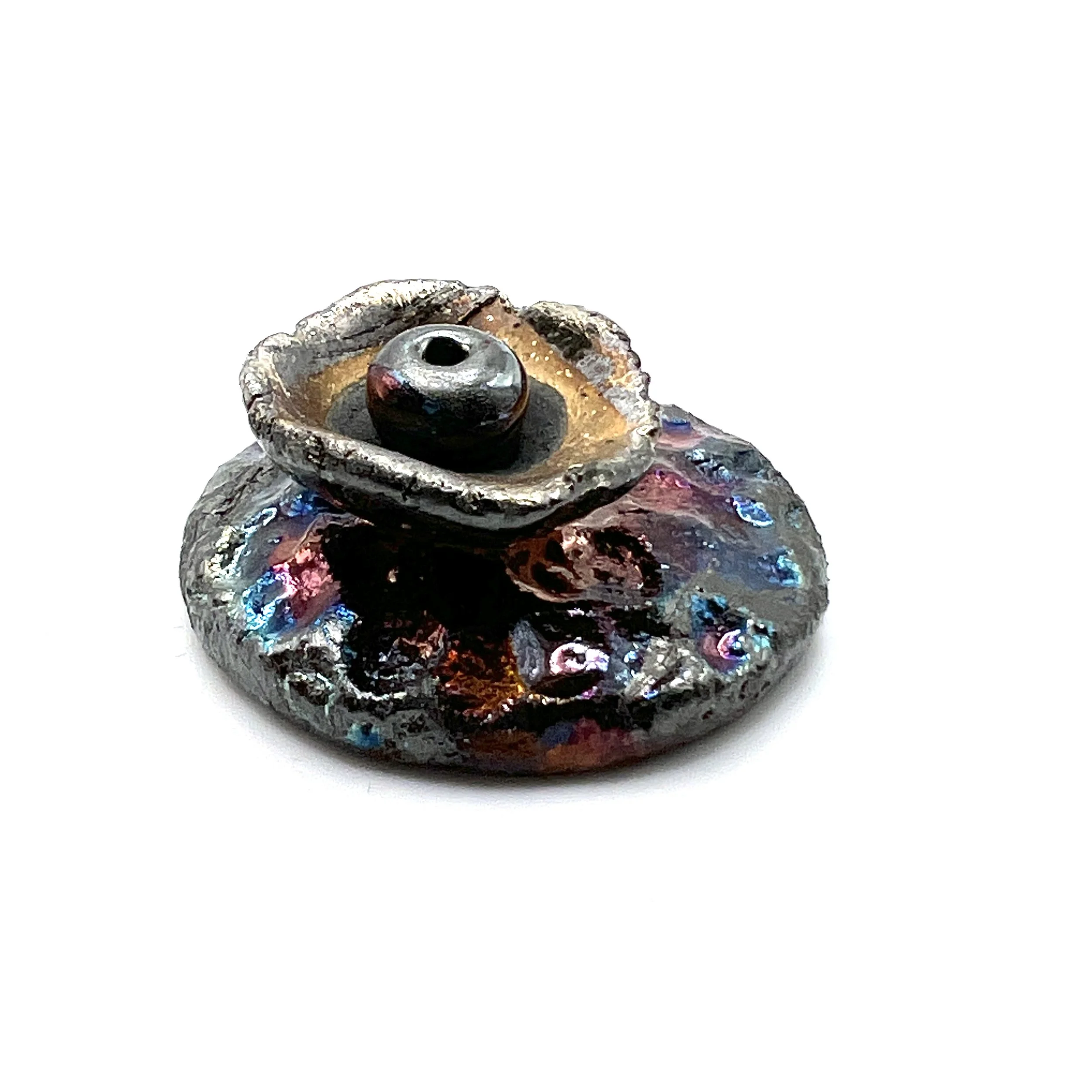 Raku Cabochon Jewelry Supply Handmade by MAKUstudio