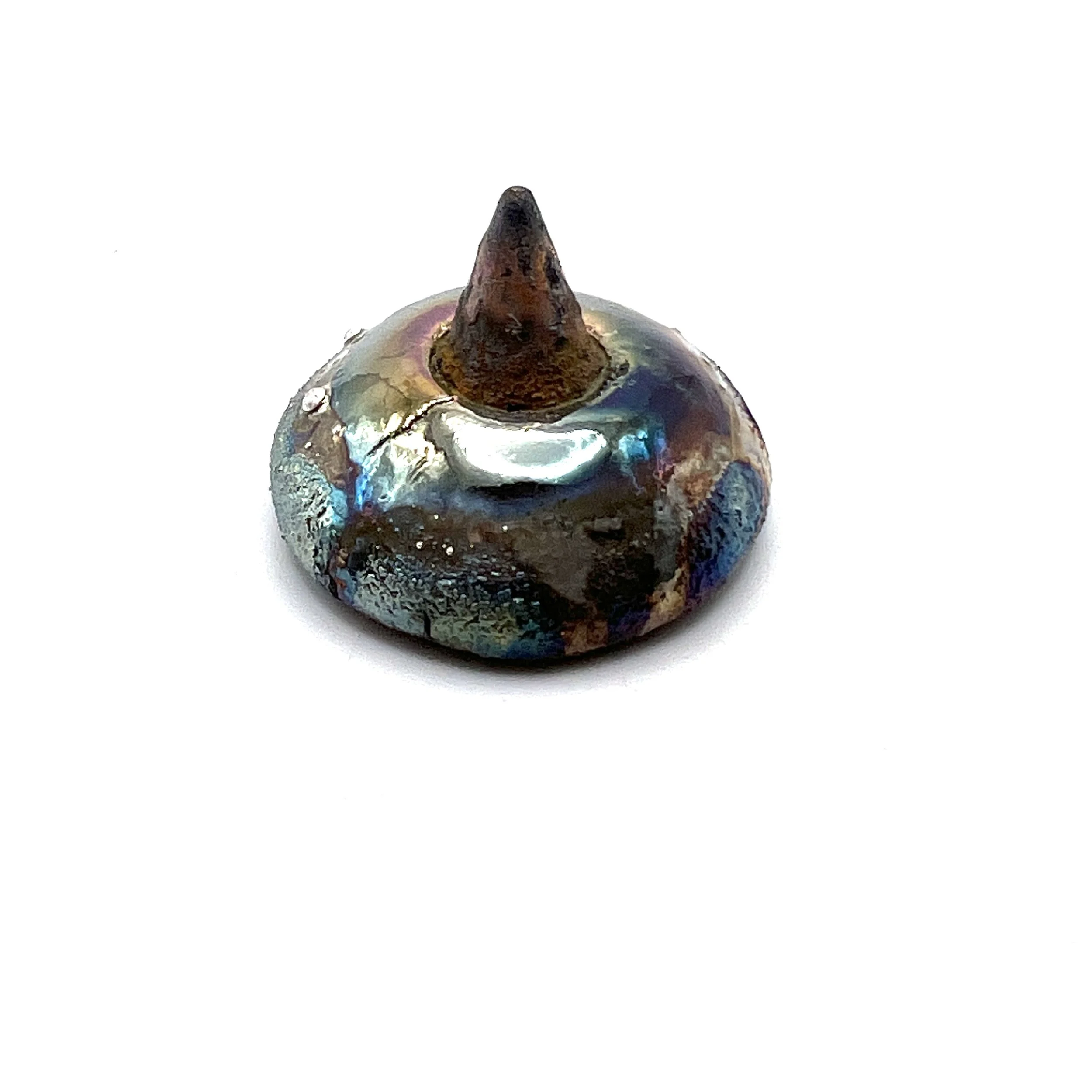 Spike Raku Cabochon Jewelry Supply Handmade by MAKUstudio