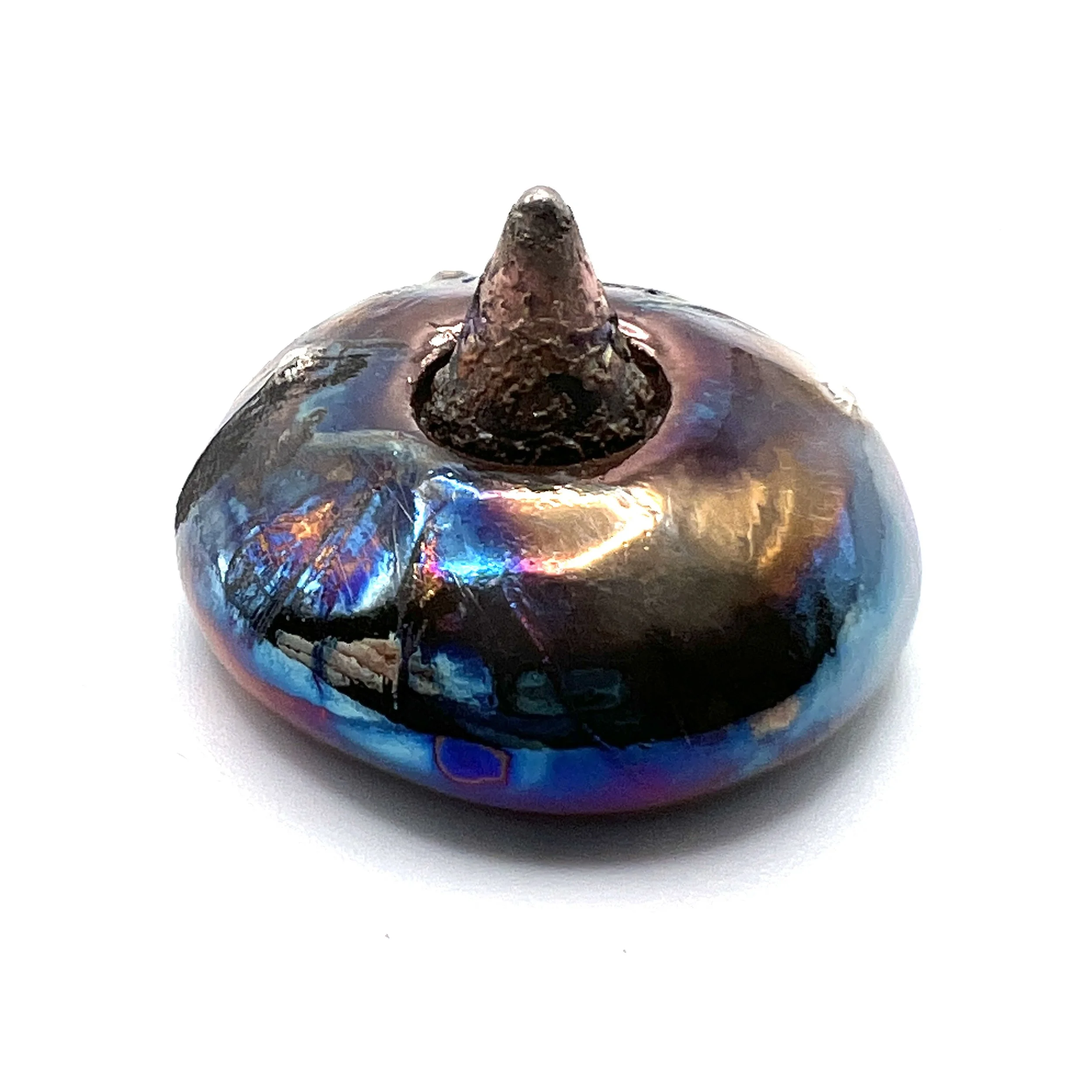 Spike Raku Cabochon Jewelry Supply Handmade by MAKUstudio