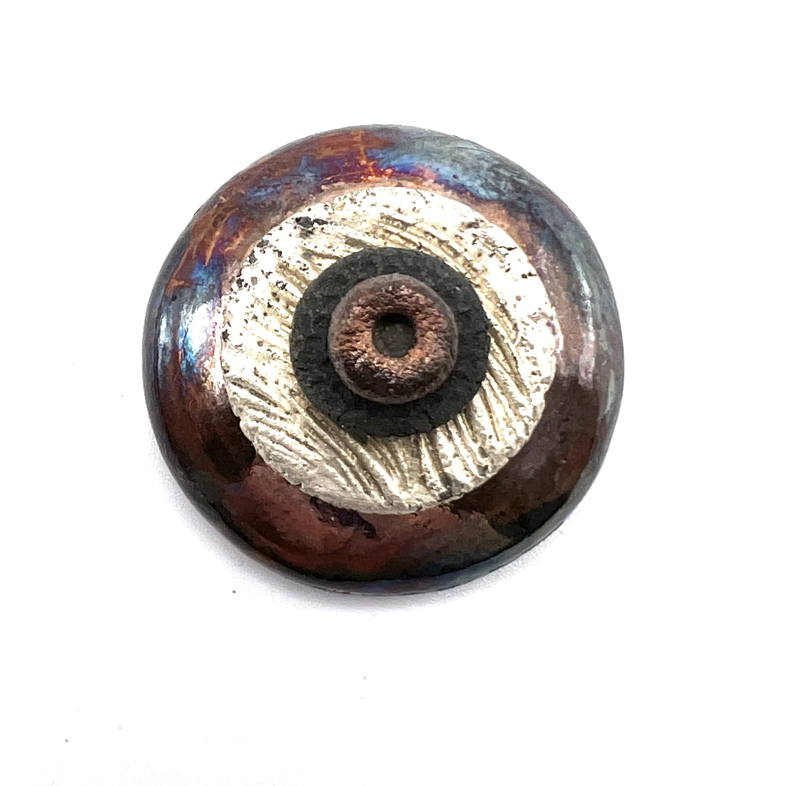 Raku Cabochon Jewelry Supply Handmade by MAKUstudio