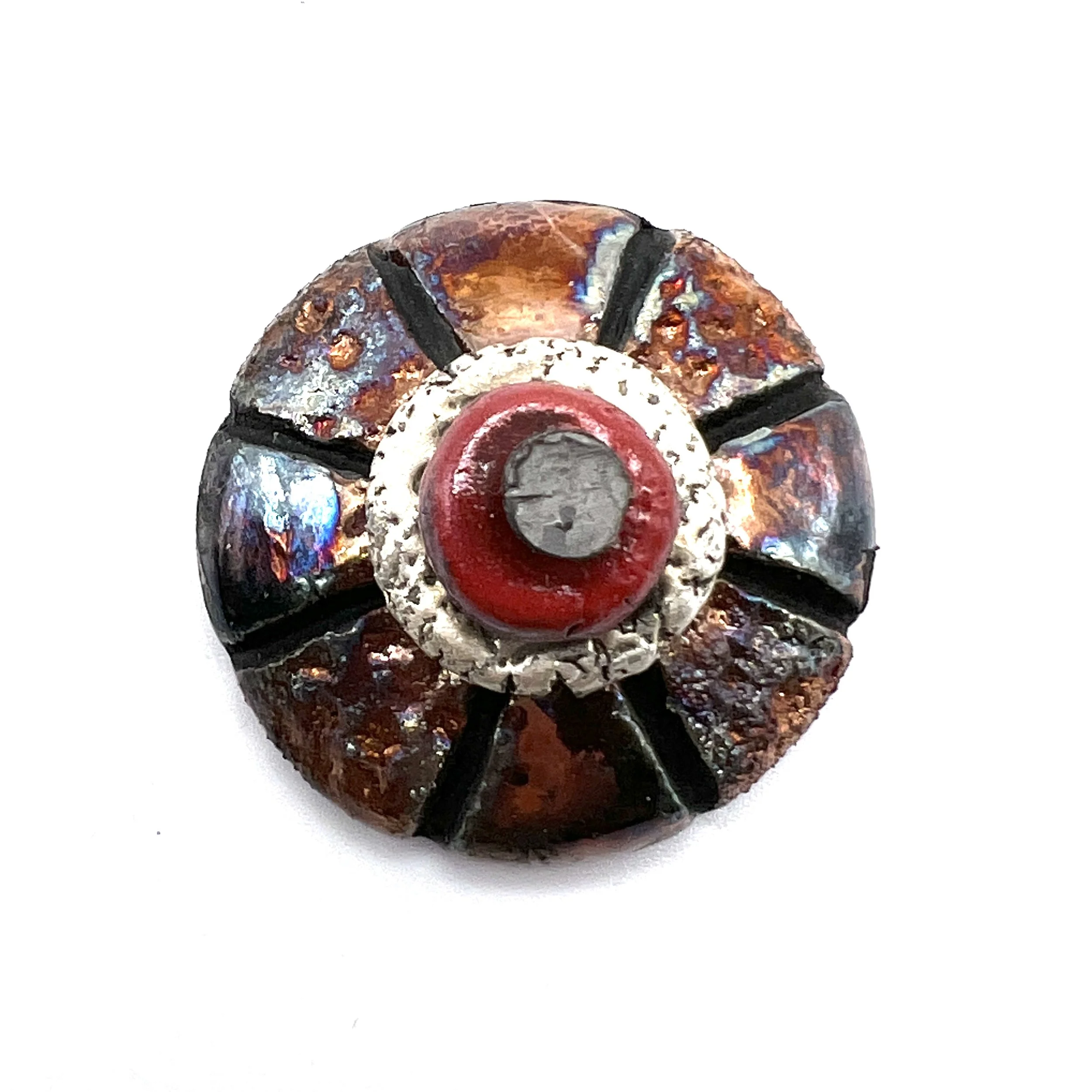 Wheel Raku Cabochon Jewelry Supply Handmade by MAKUstudio