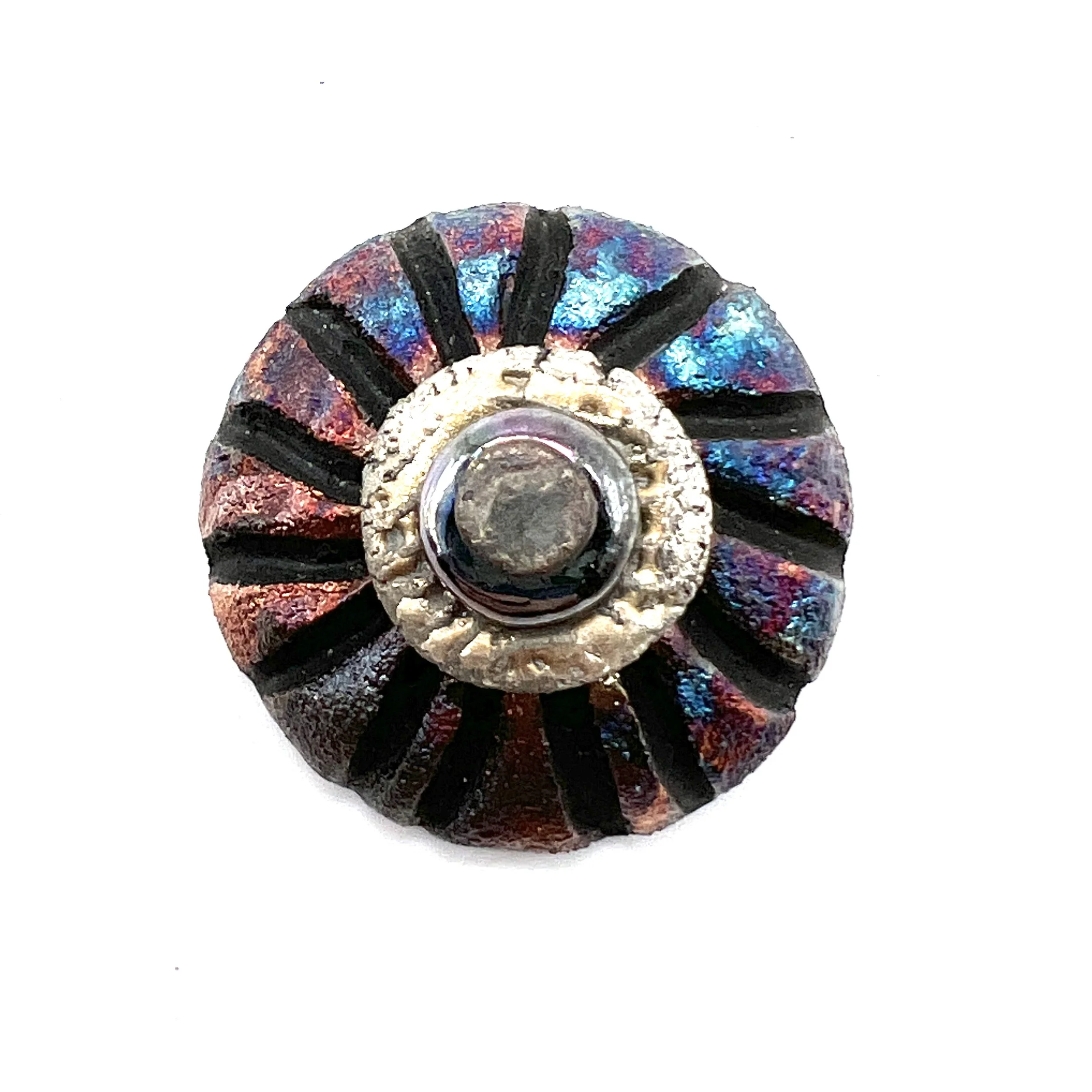 Raku Cabochon Jewelry Supply Handmade by MAKUstudio