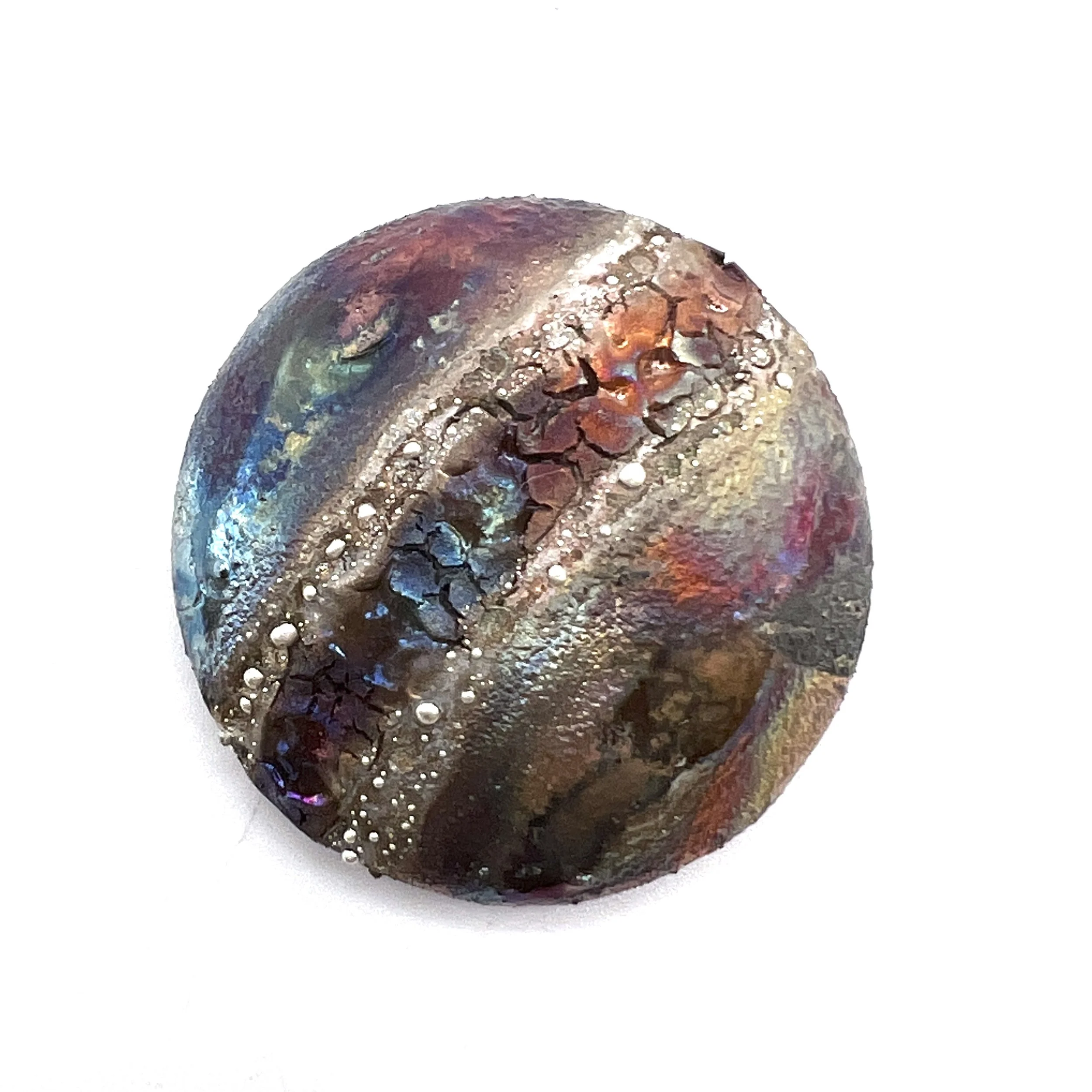 Raku Cabochon Jewelry Supply Handmade by MAKUstudio