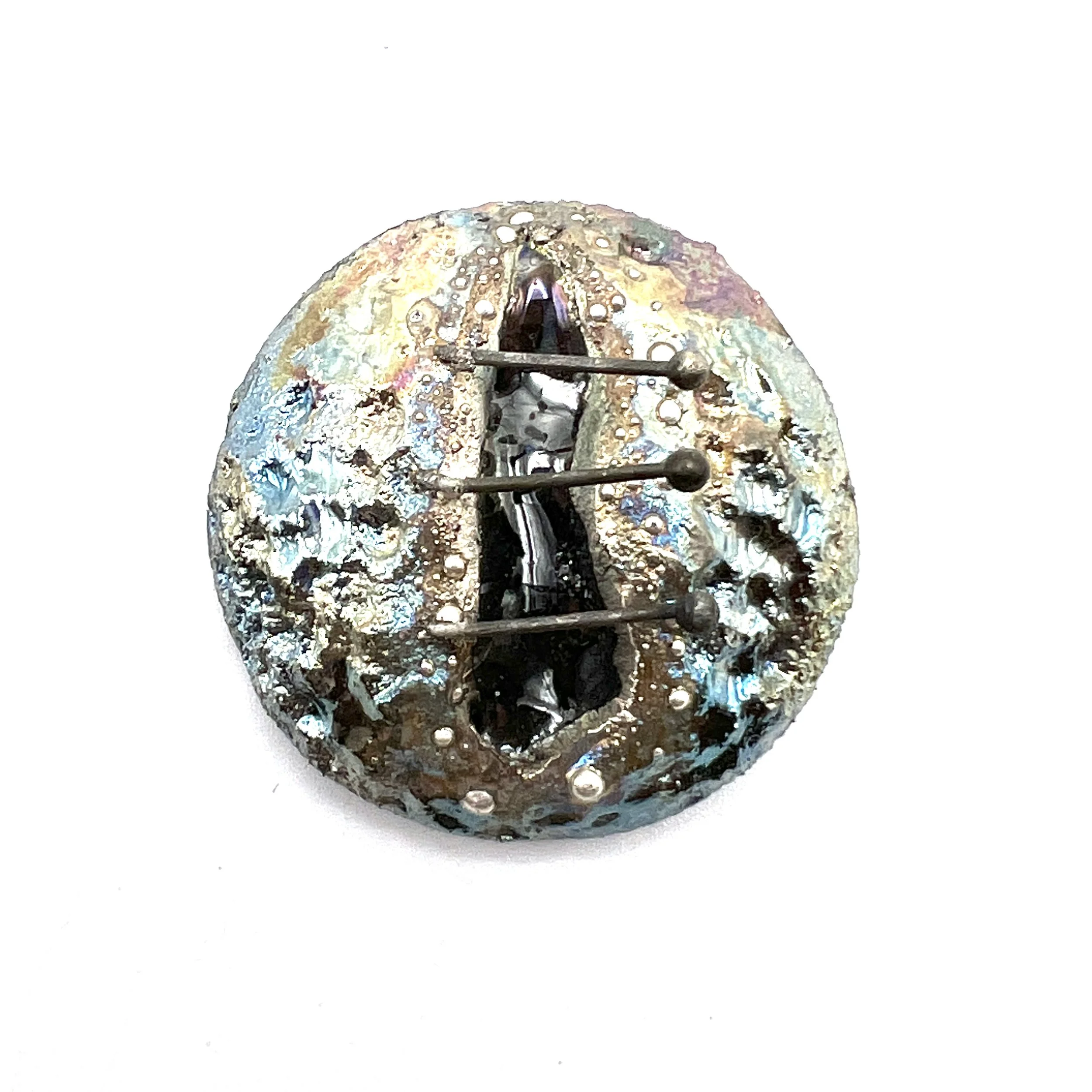 Raku Cabochon Wired Jewelry Supply Handmade by MAKUstudio