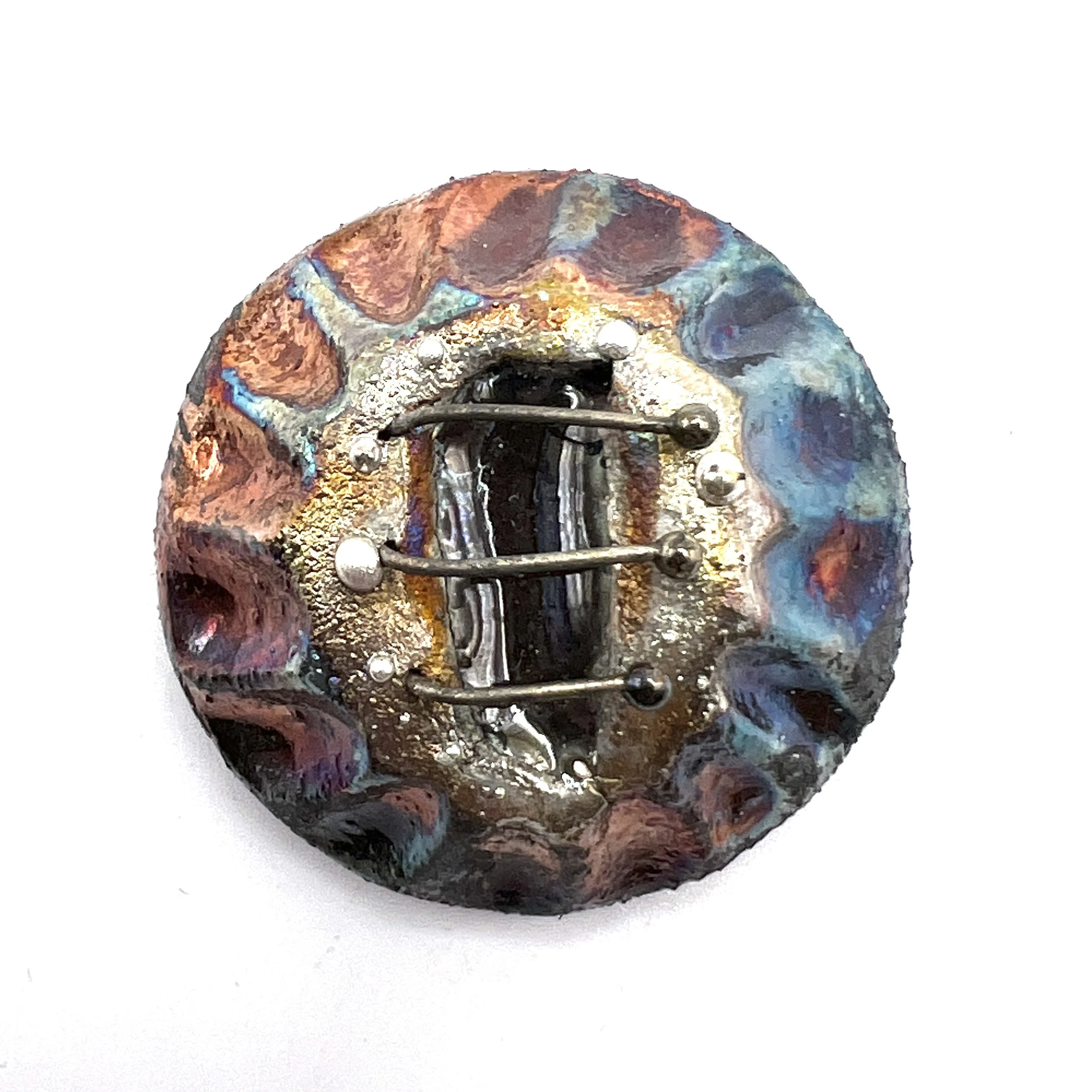 Raku Cabochon Wired Jewelry Supply Handmade by MAKUstudio