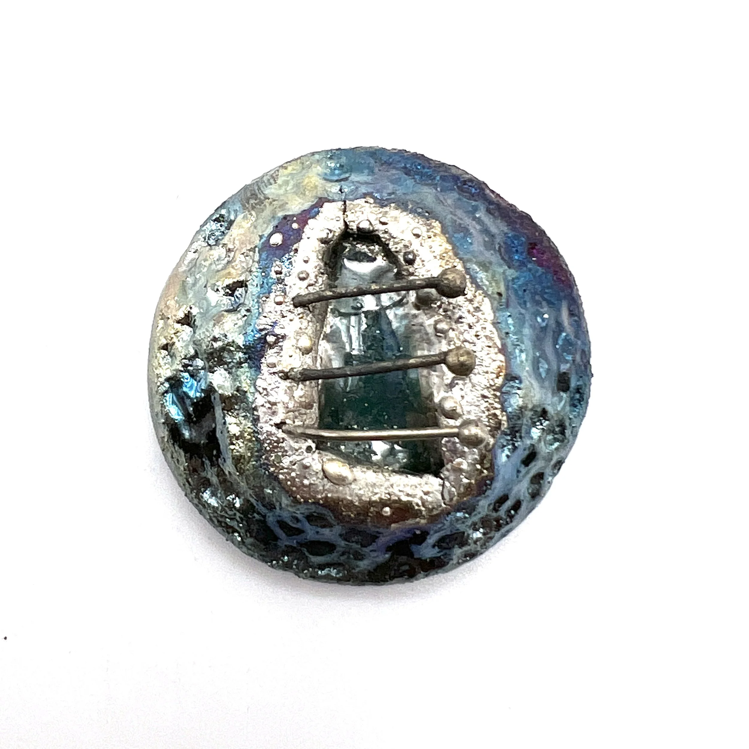 Raku Cabochon Wired Jewelry Supply Handmade by MAKUstudio