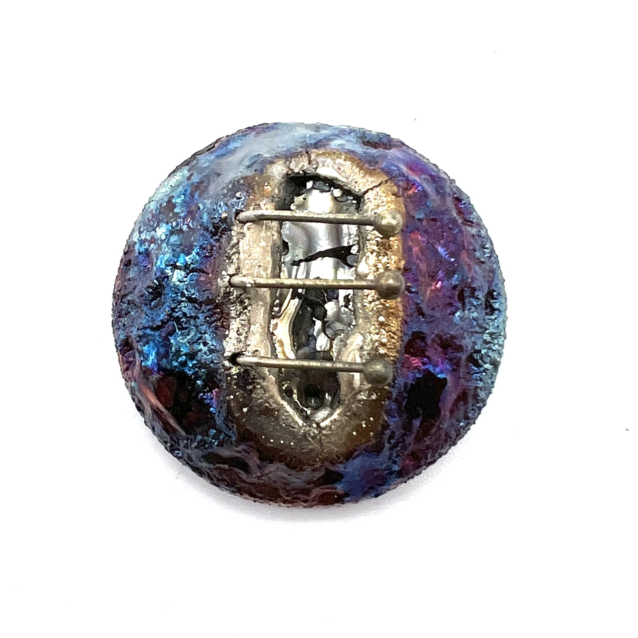 Raku Cabochon Wired Jewelry Supply Handmade by MAKUstudio