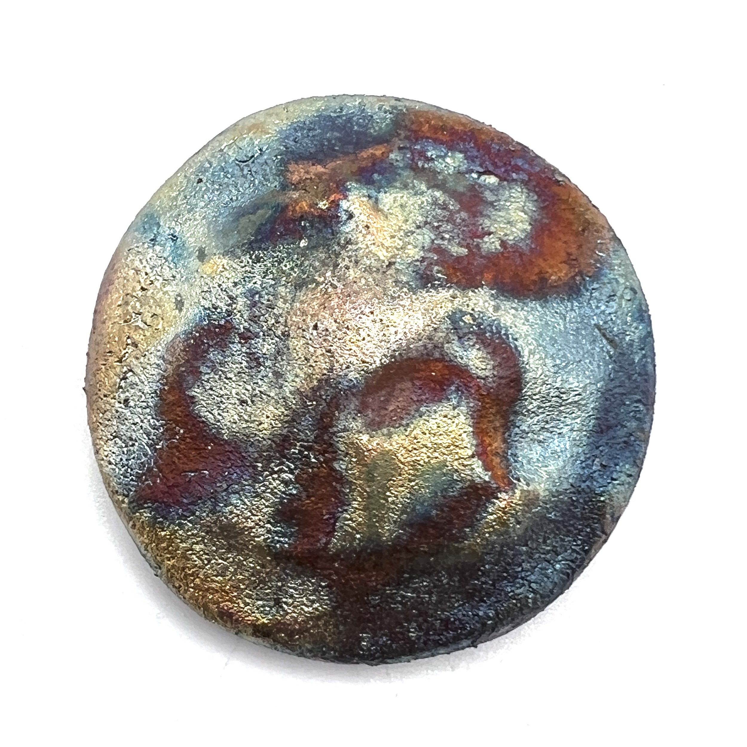 Studio Shed Raku Cabochon Jewelry Supply Handmade by MAKUstudio