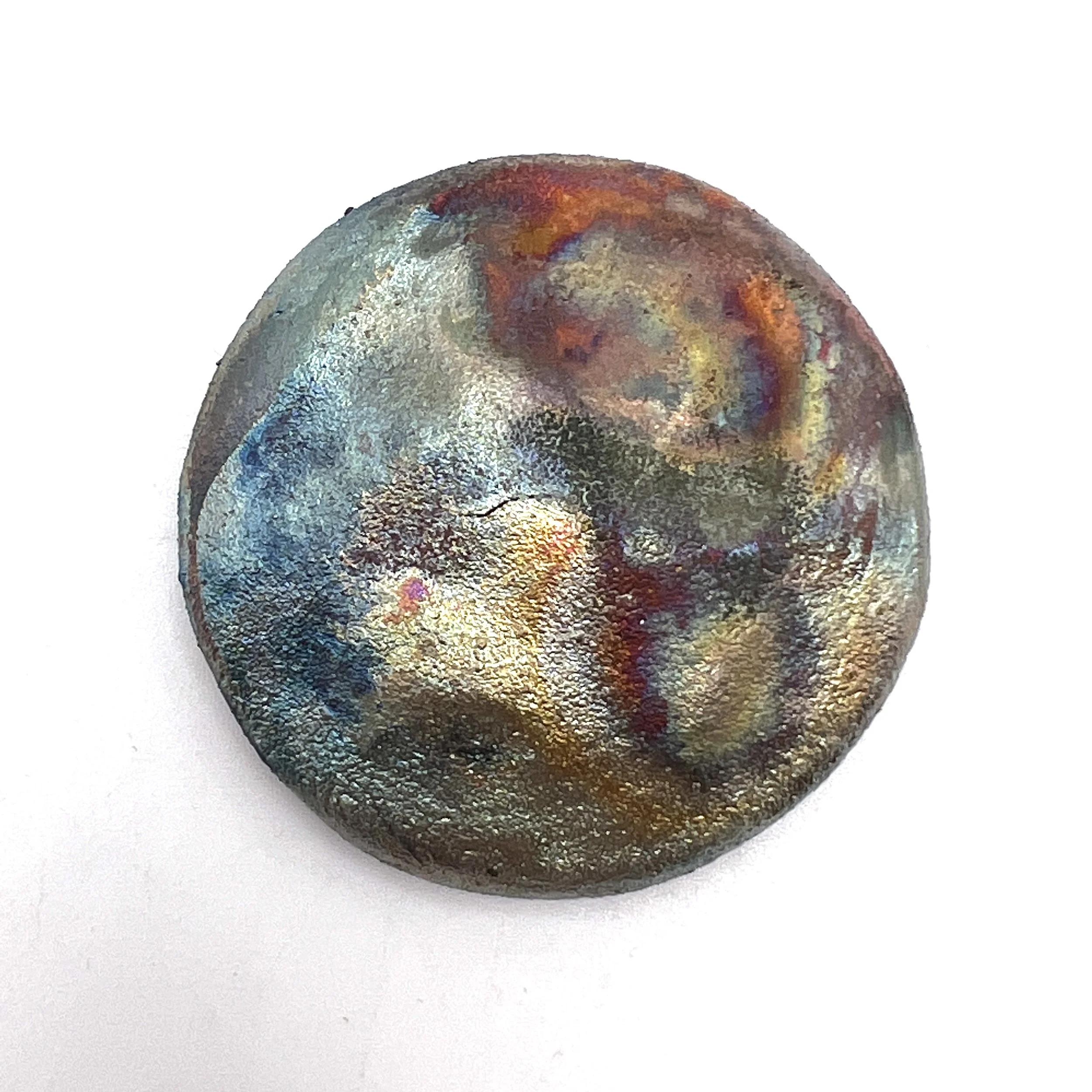 Studio Shed Raku Cabochon Jewelry Supply Handmade by MAKUstudio