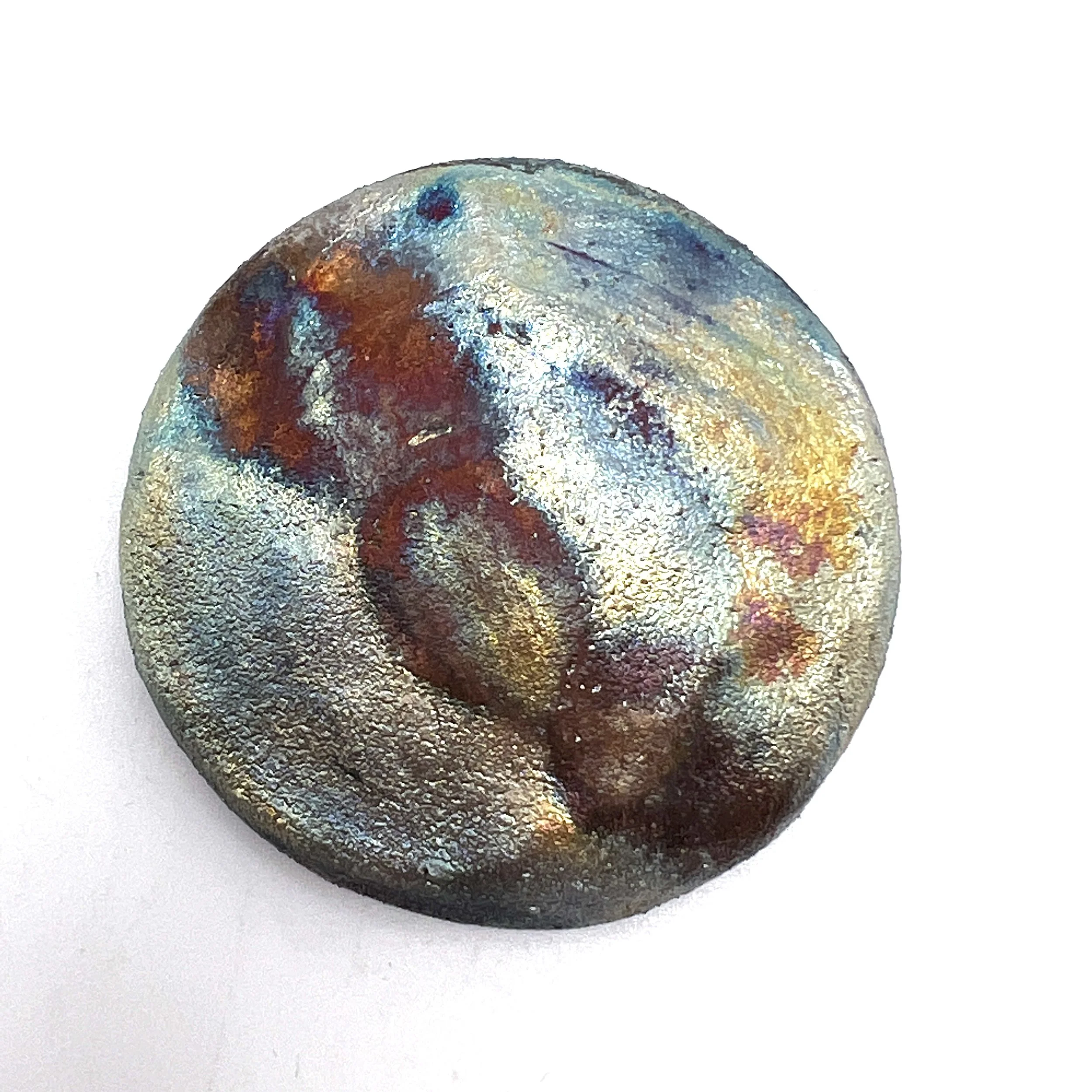 Studio Shed Raku Cabochon Jewelry Supply Handmade by MAKUstudio