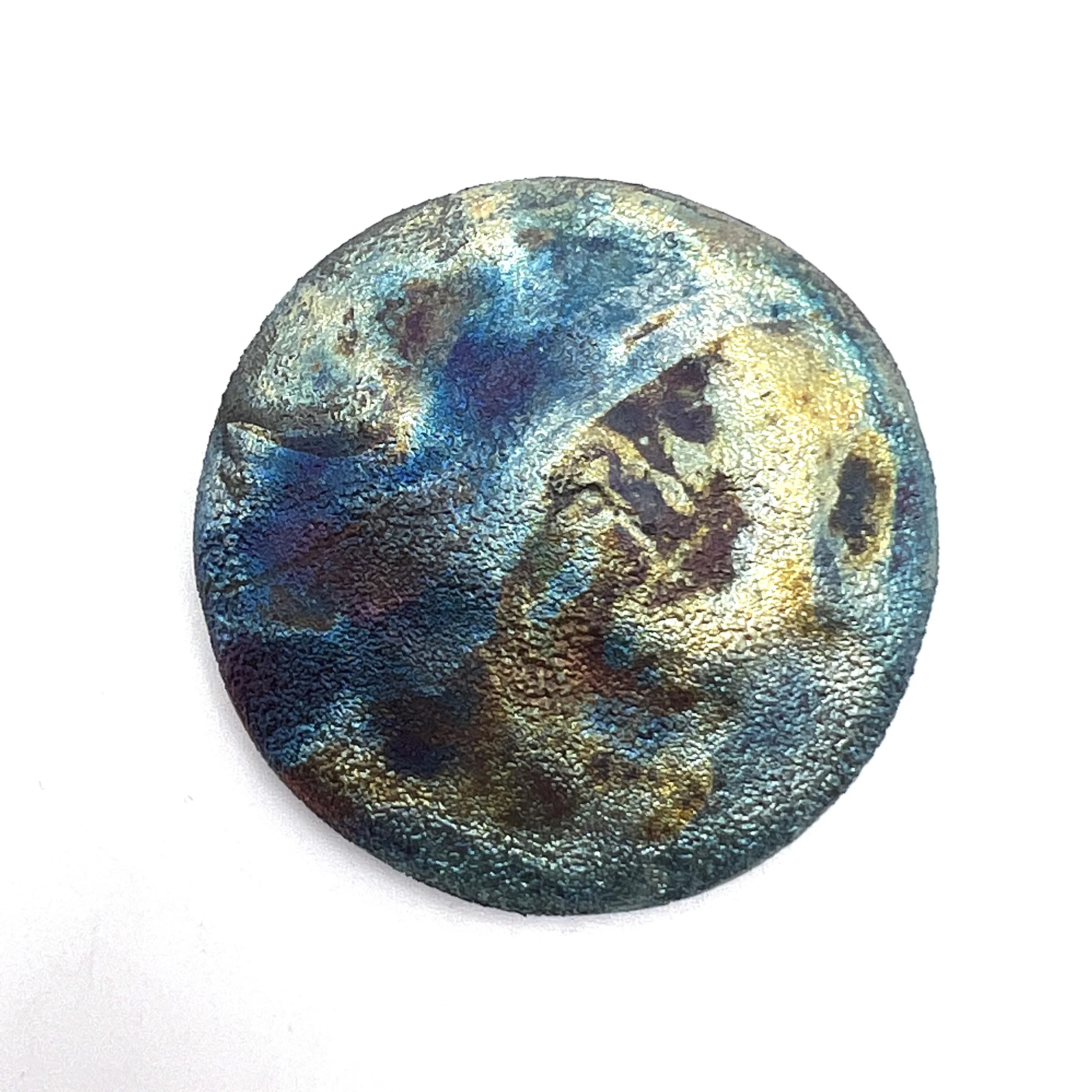 Studio Shed Raku Cabochon Jewelry Supply Handmade by MAKUstudio