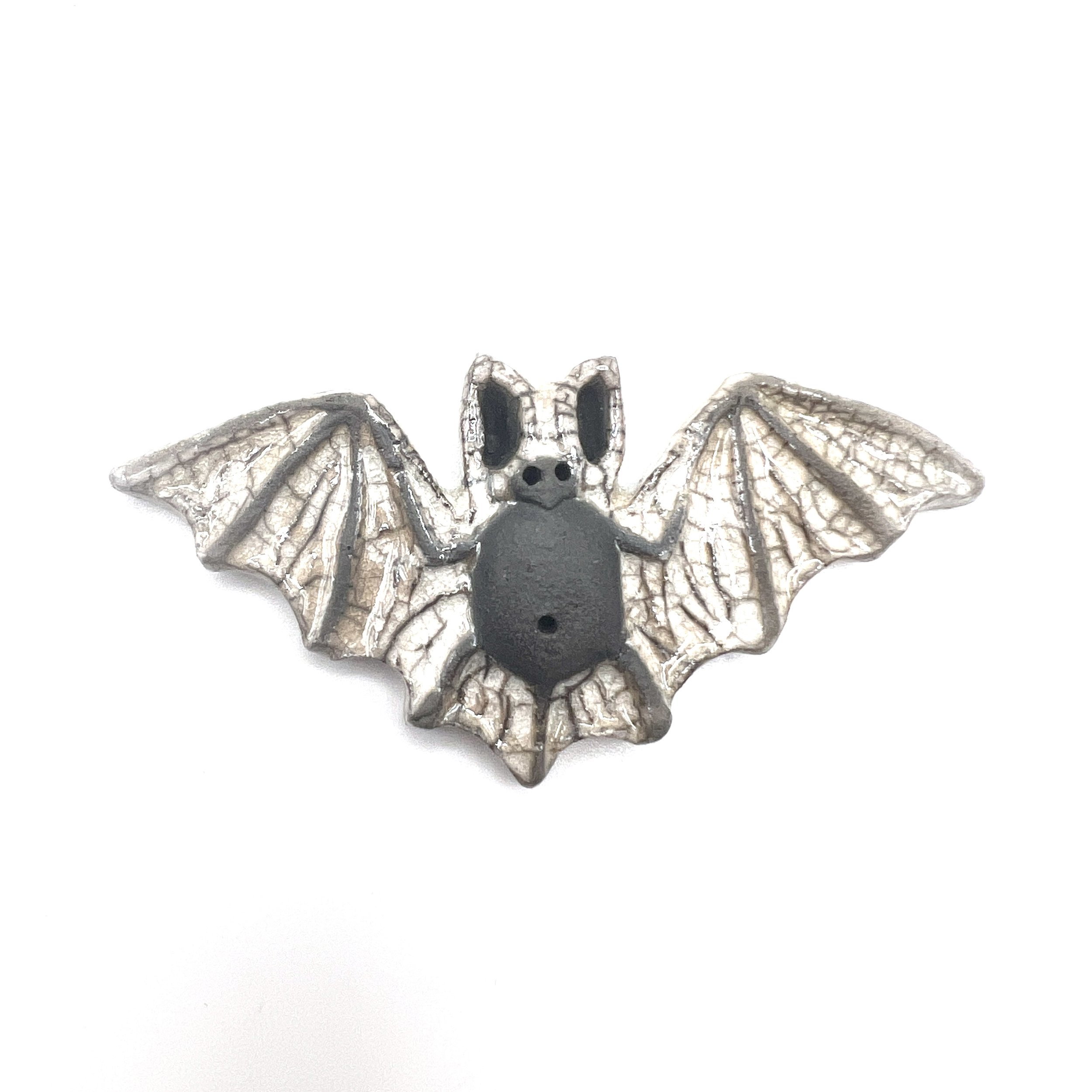 Raku Bat Cabochon Ceramic Jewelry Supply by MAKUstudio MAKU raku