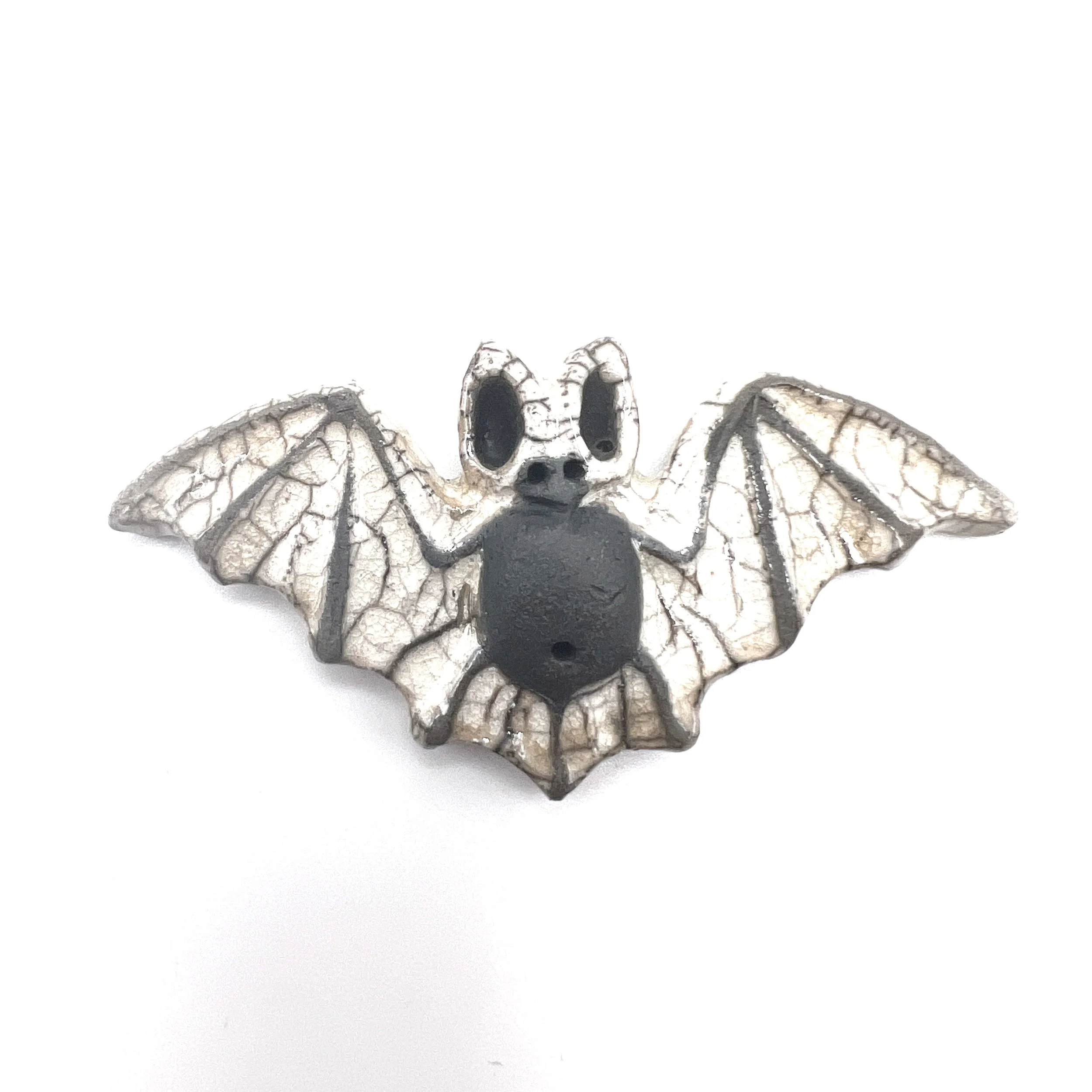 Raku Bat Cabochon Ceramic Jewelry Supply by MAKUstudio MAKU raku