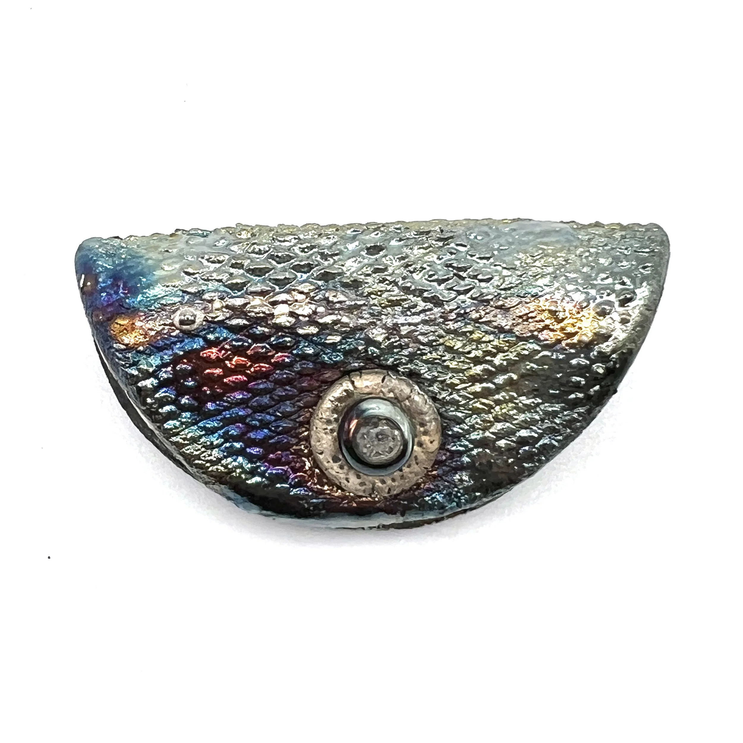 Raku Fold Over Pendant Ceramic Jewelry Supply Handmade  by MAKUstudio MAKU raku