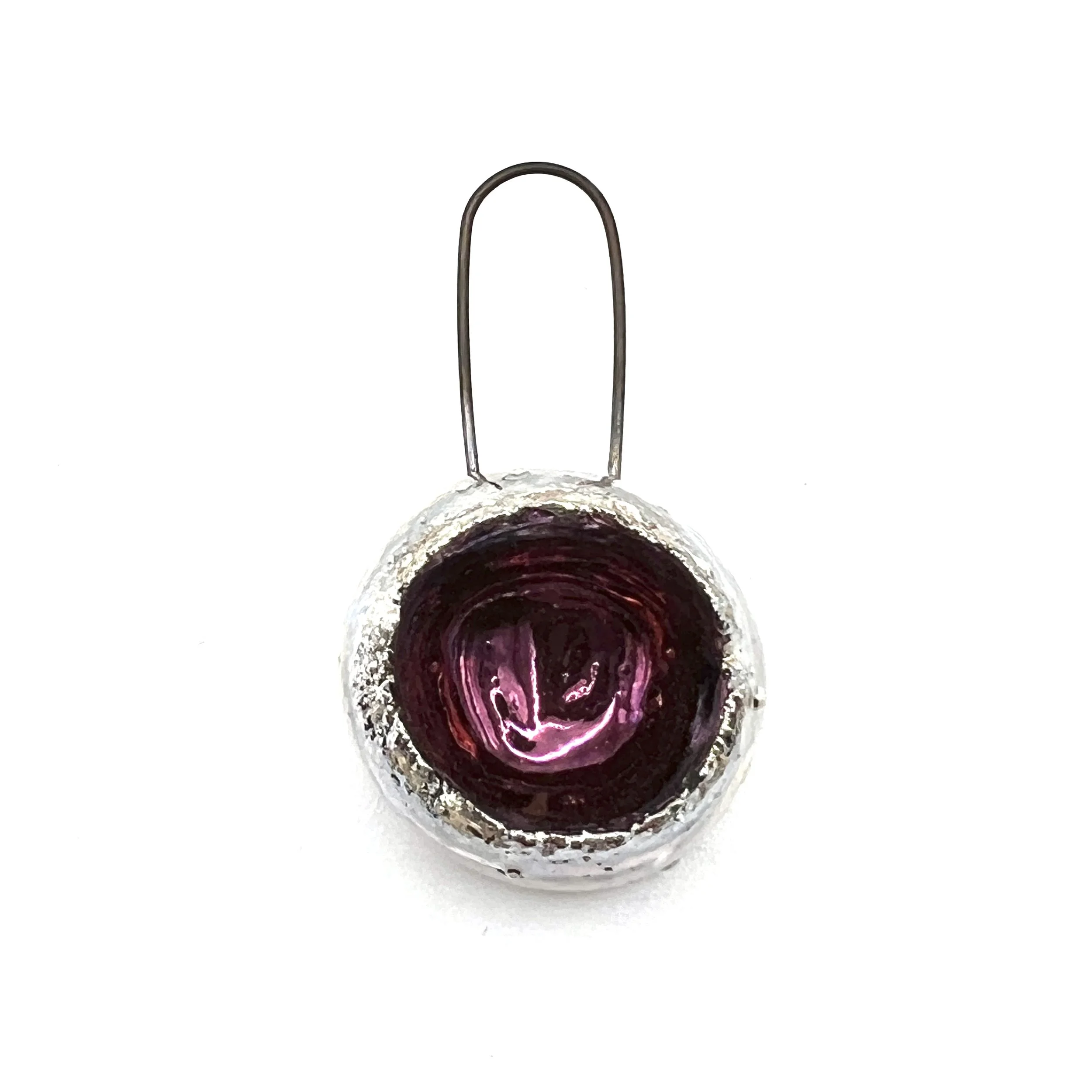 Large Raku Pod Pendant Ceramic Jewelry Supply Handmade by MAKUstudio