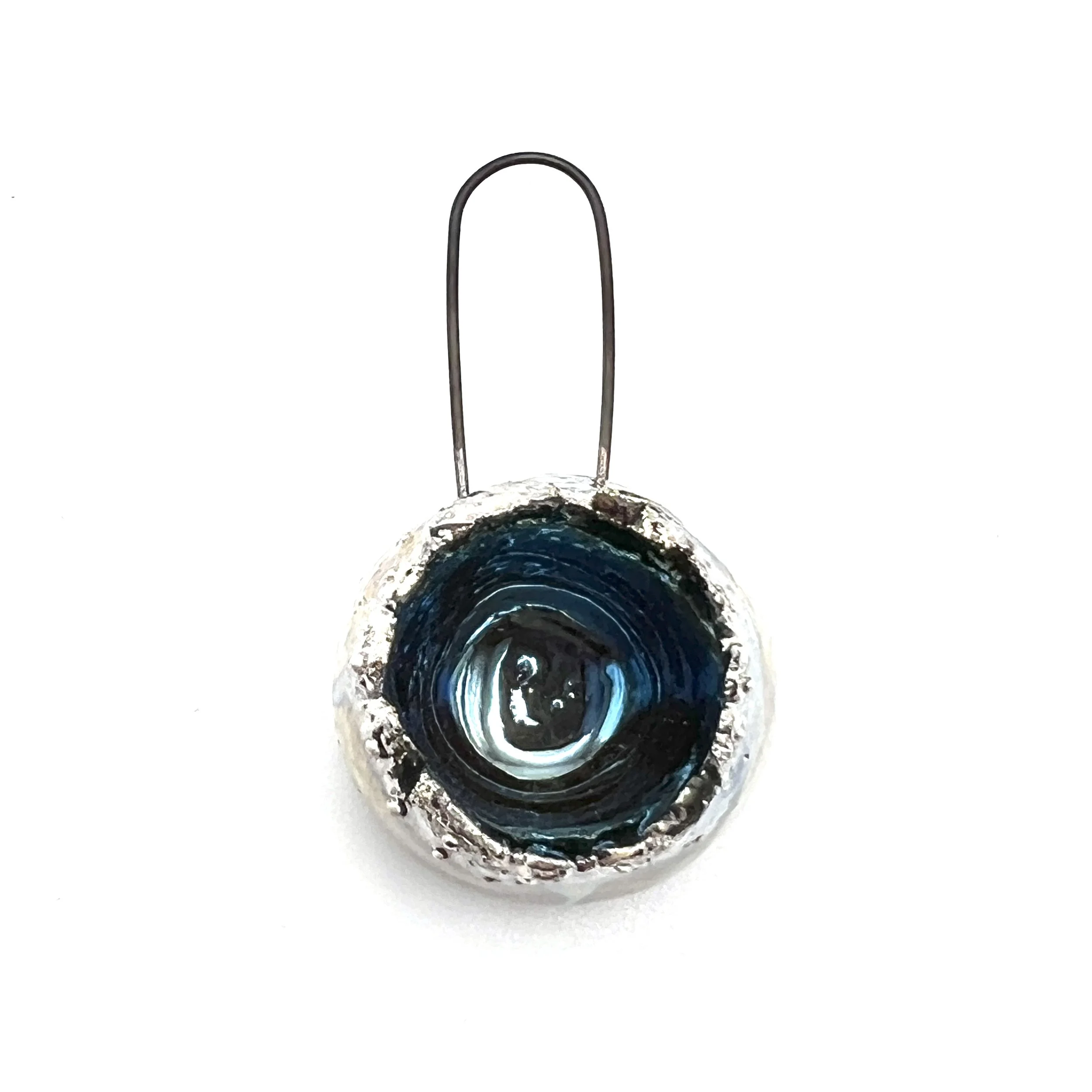 Large Raku Pod Pendant Ceramic Jewelry Supply Handmade by MAKUstudio MAKU raku