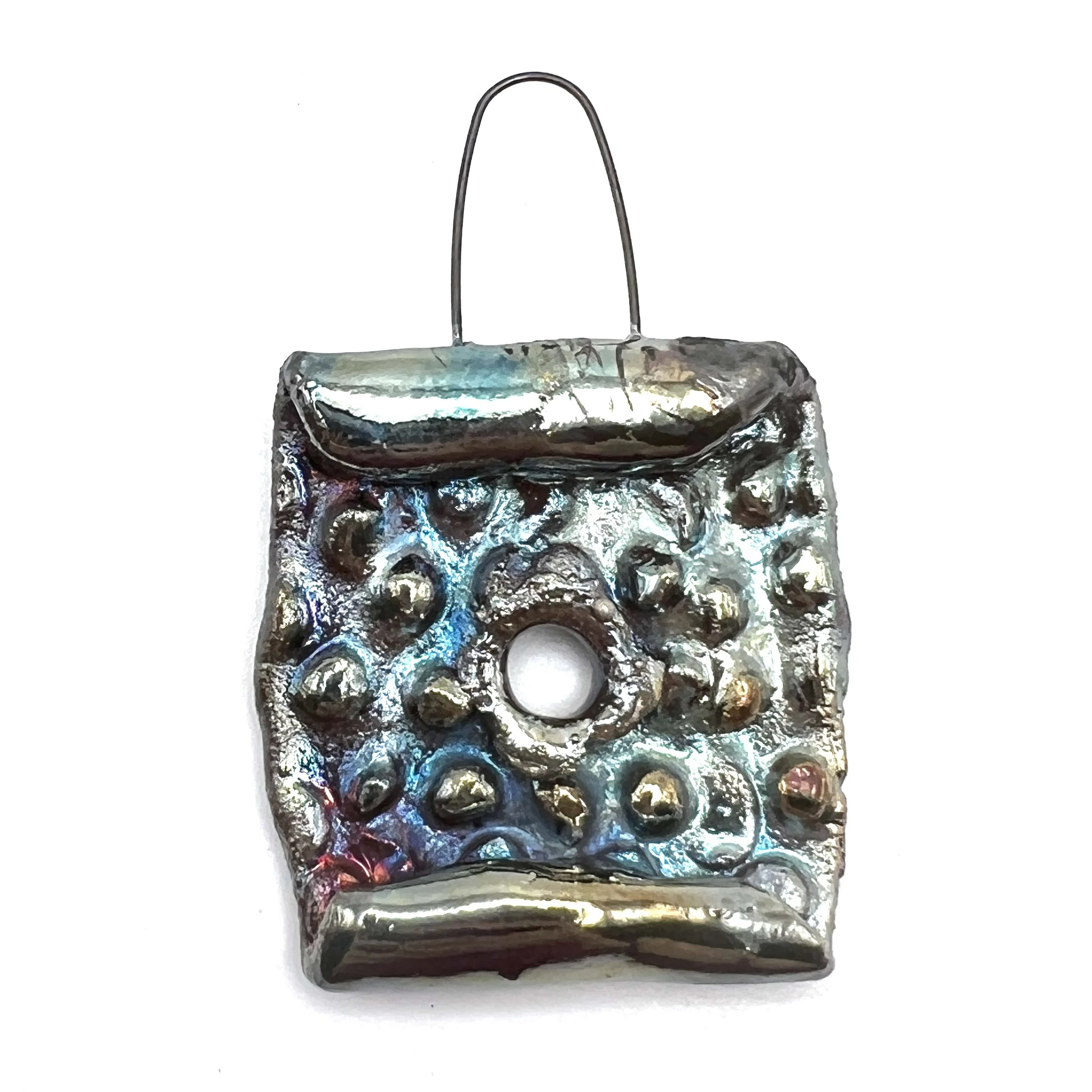 Raku Pendant Ceramic Jewelry Supply Handmade by MAKUstudio MAKU raku