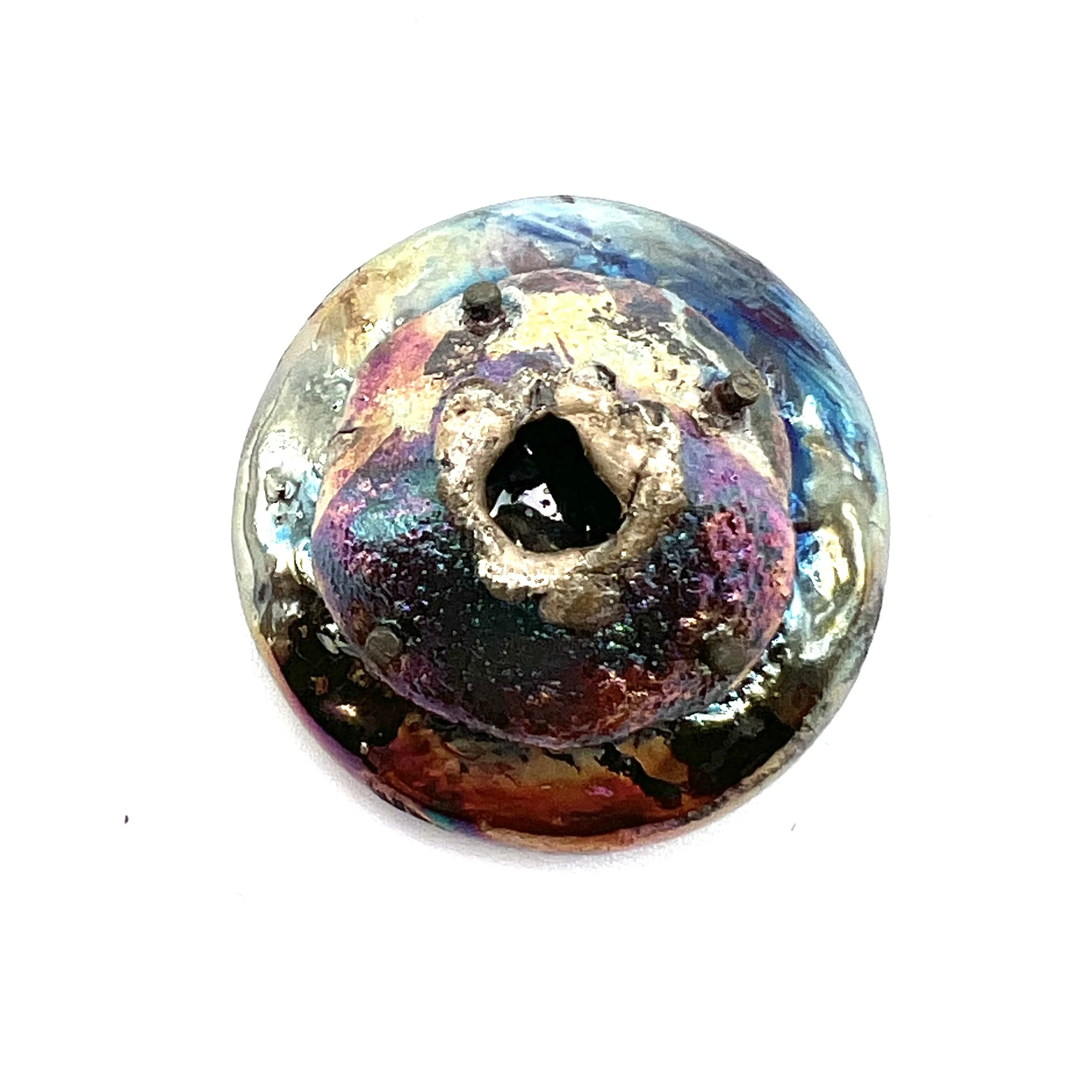 Raku Cabochon Jewelry Supply Handmade by MAKUstudio