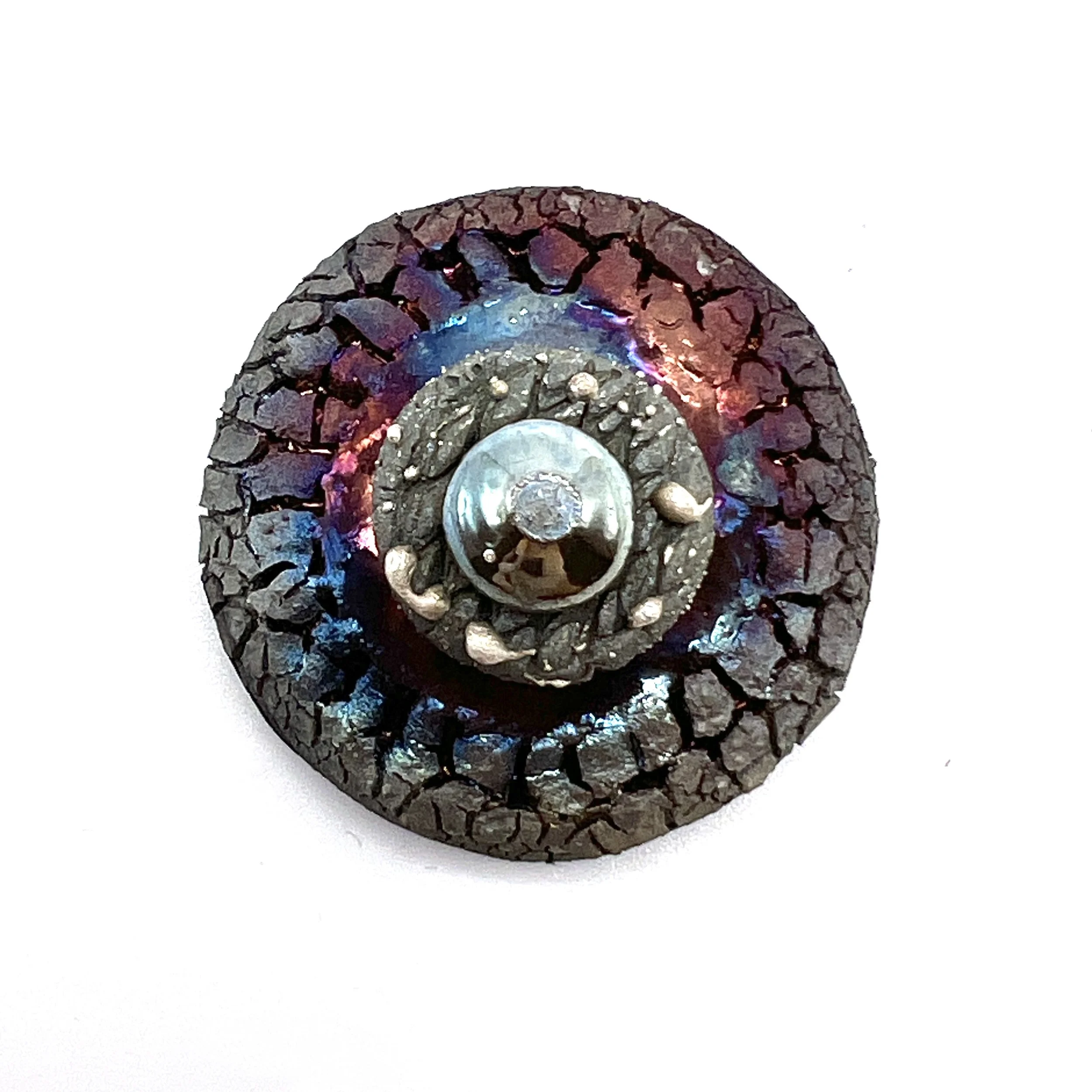 Raku Cabochon Jewelry Supply Handmade by MAKUstudio