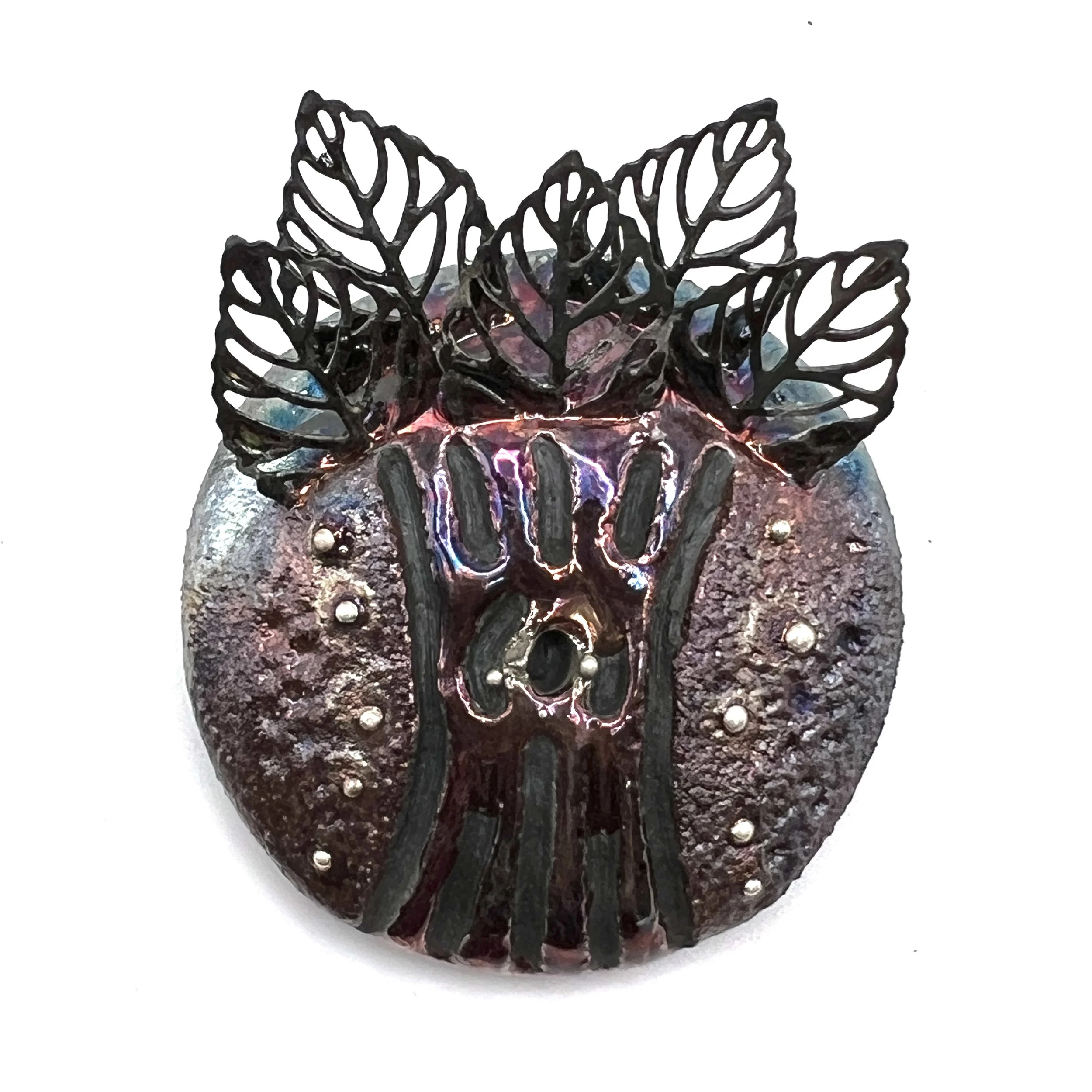 Raku Tree Cabochon Jewelry Supply Handmade by MAKUstudio