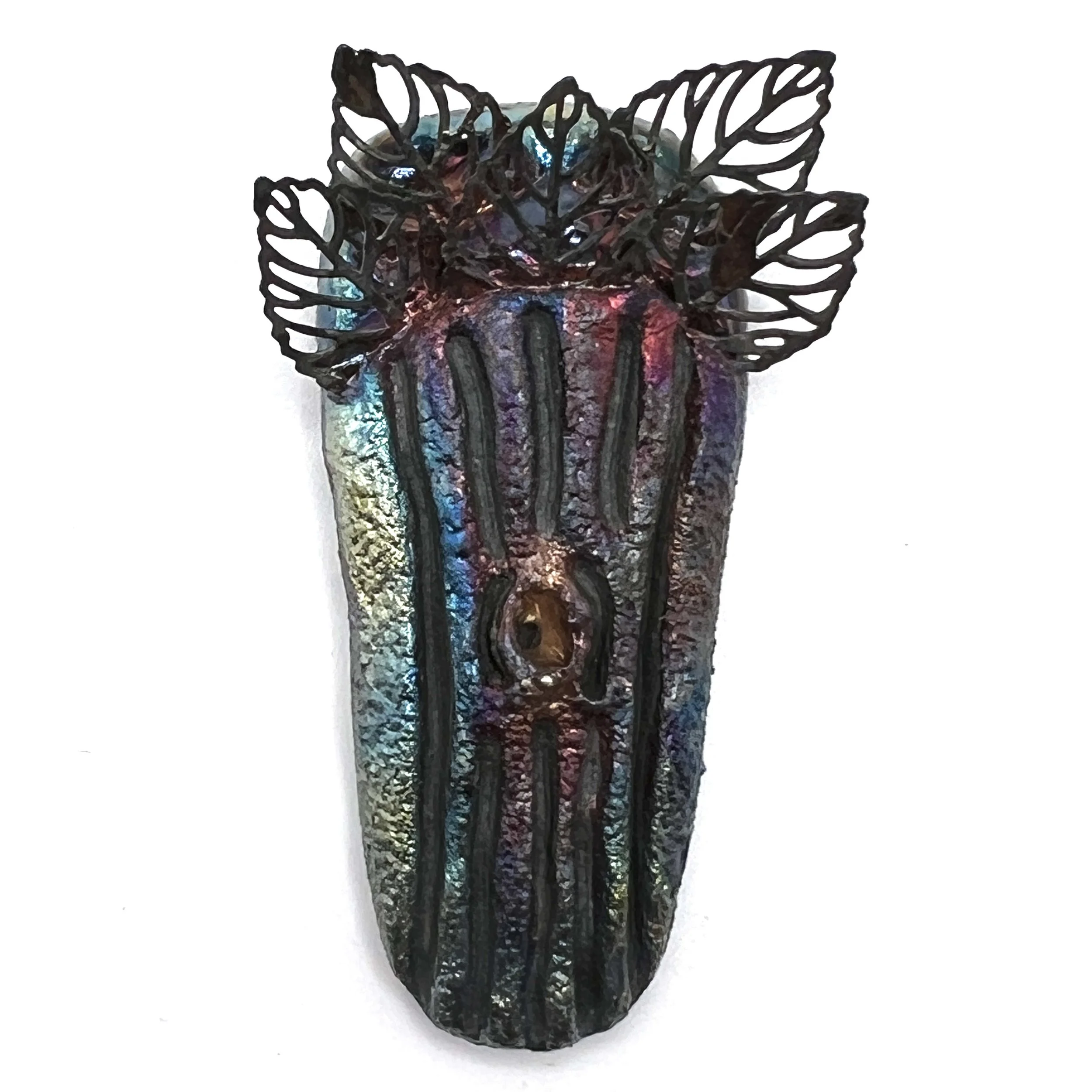 Raku Tree Cabochon Jewelry Supply Handmade by MAKUstudio