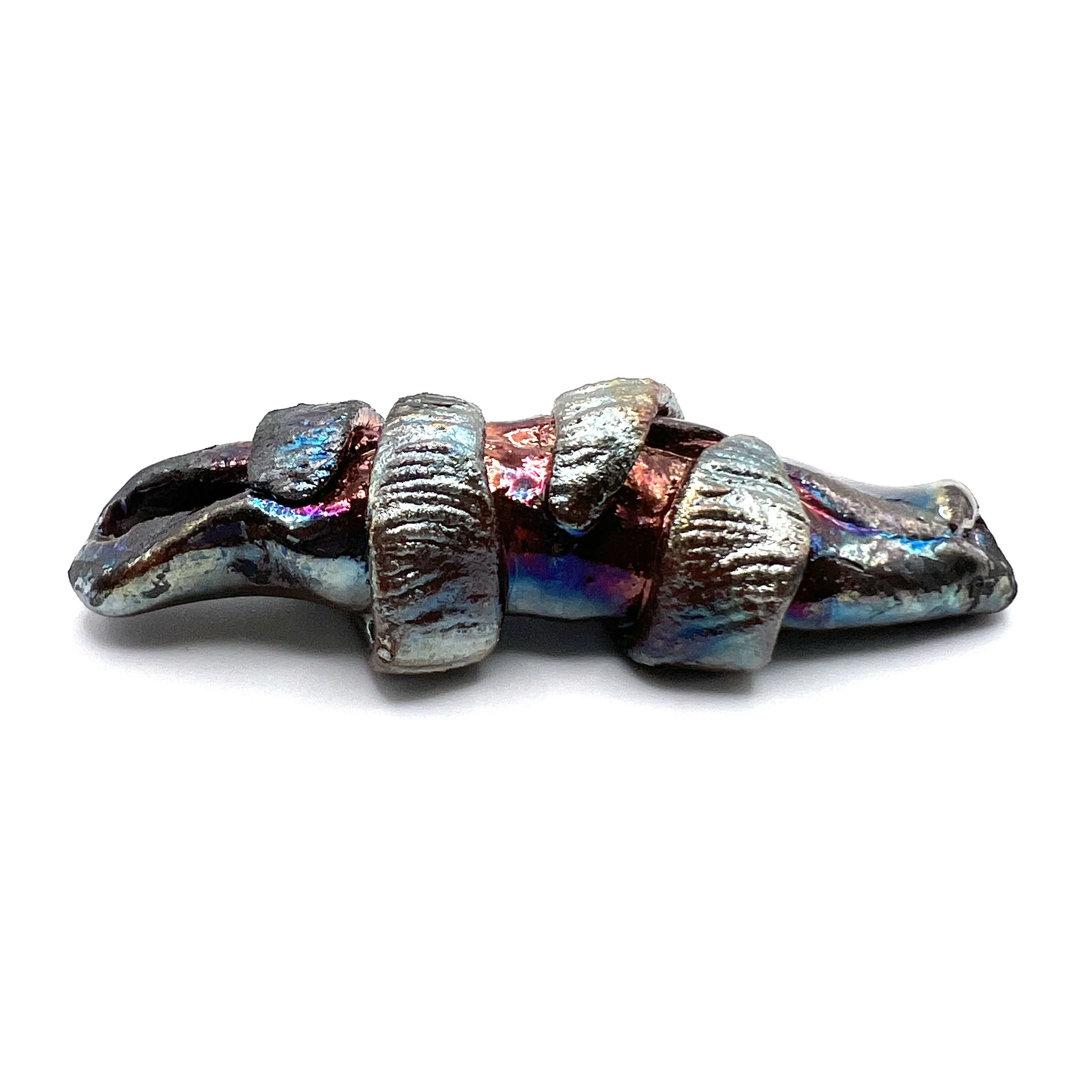 Raku Cabochon or Bead Jewelry Supply Handmade by MAKUstudio