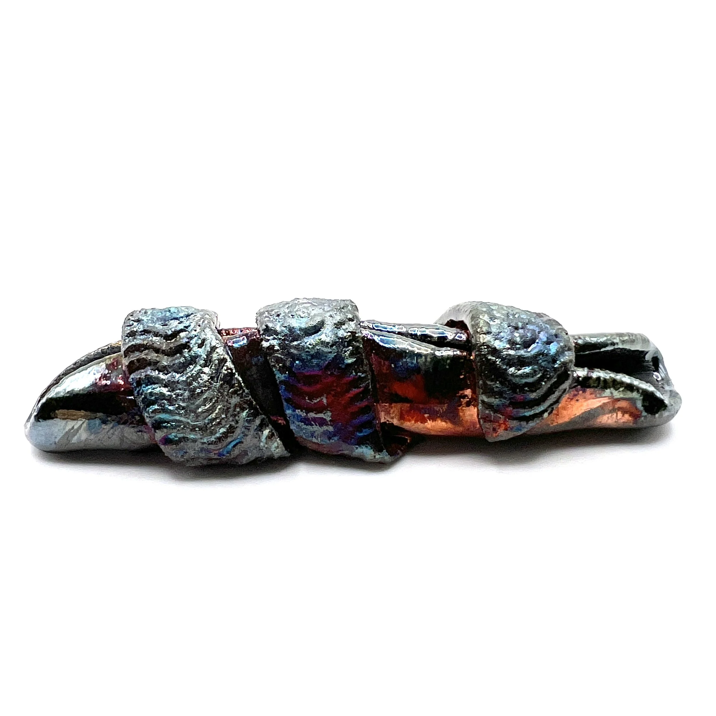 Raku Cabochon or Bead Jewelry Supply Handmade by MAKUstudio