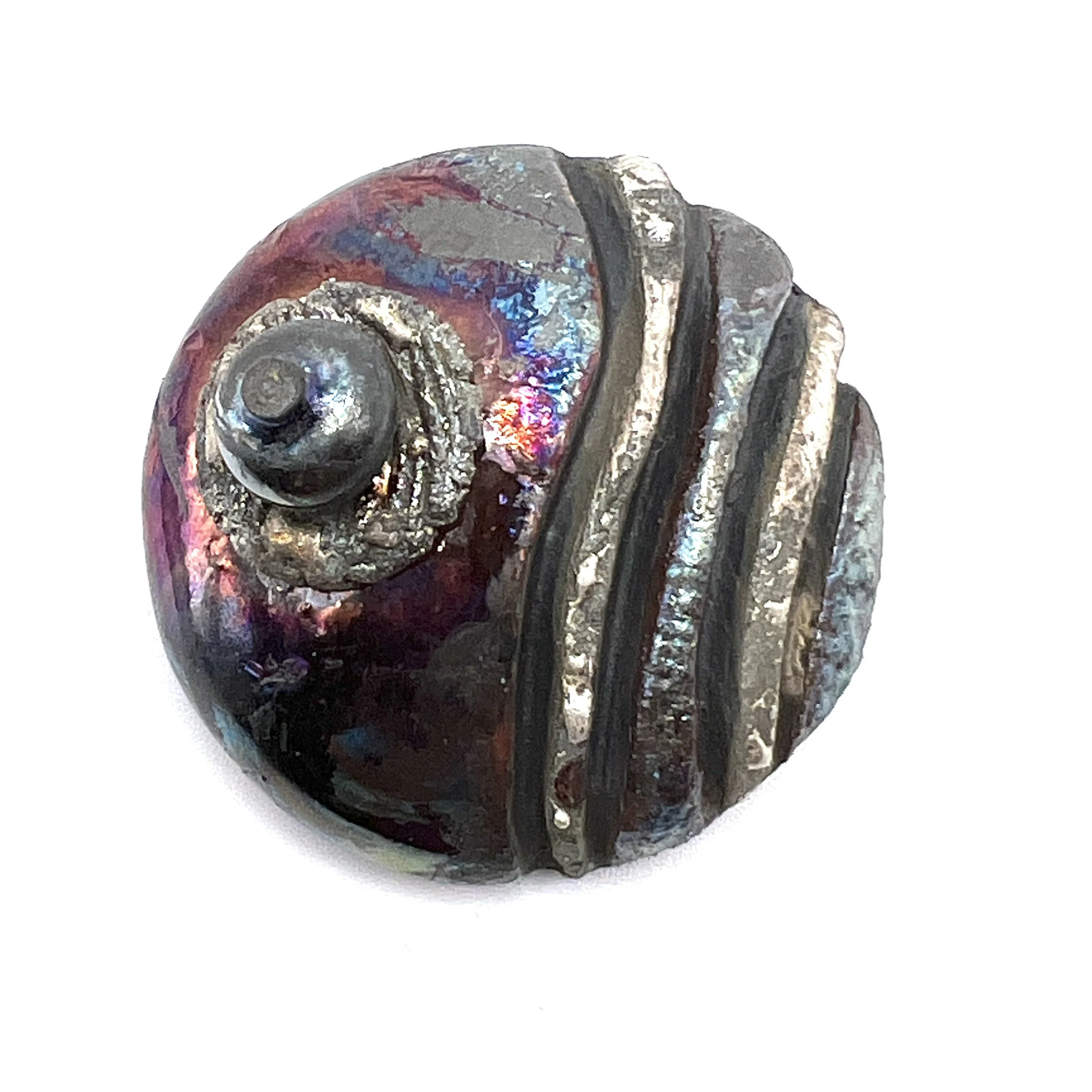 Raku Cabochon Jewelry Supply Handmade by MAKUstudio