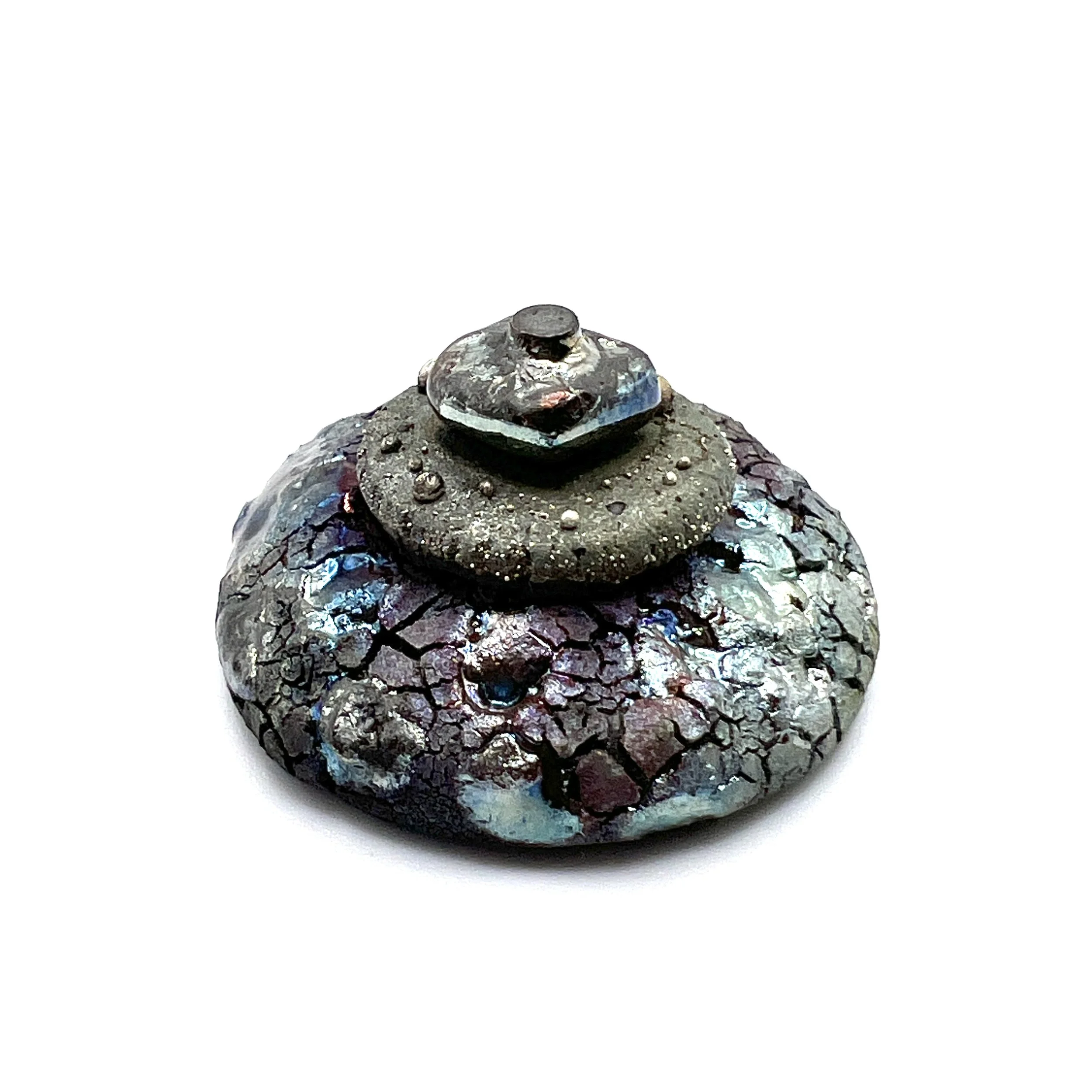 Raku Cabochon Jewelry Supply Handmade by MAKUstudio